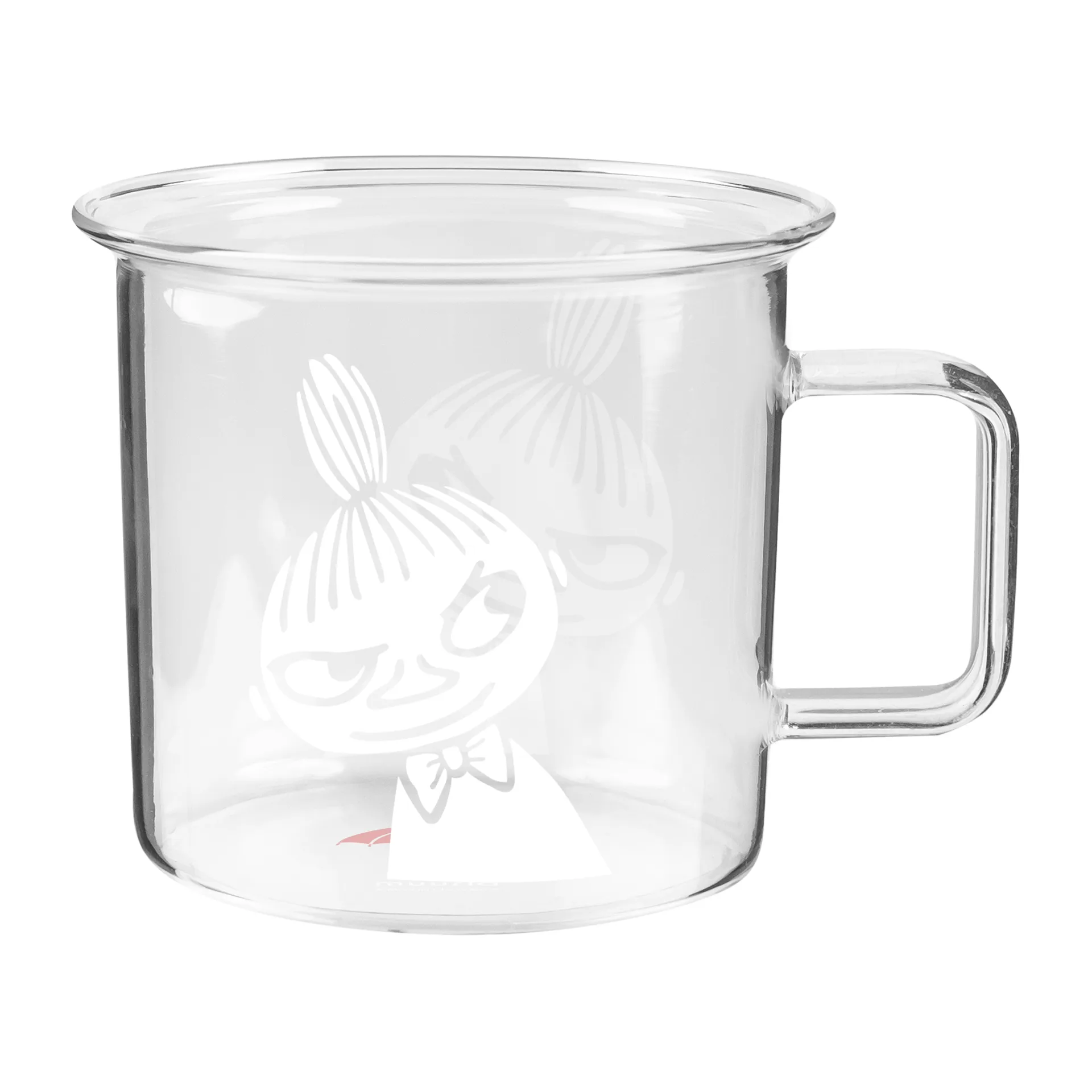 Moomin caneca de vidro transparente 35 cl, Little My Muurla