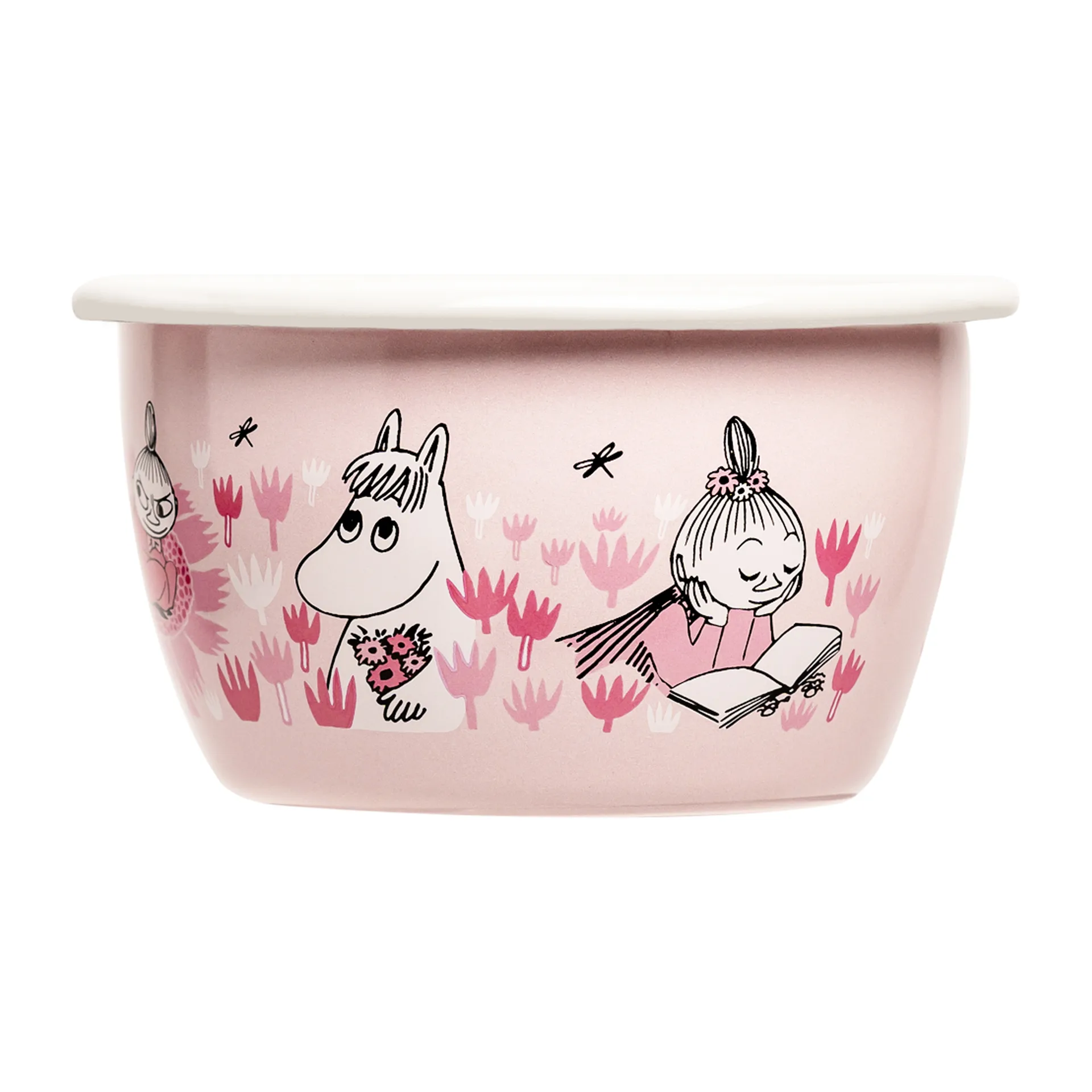Moomin Girls tigela esmaltada 30 cl, Rosa Muurla