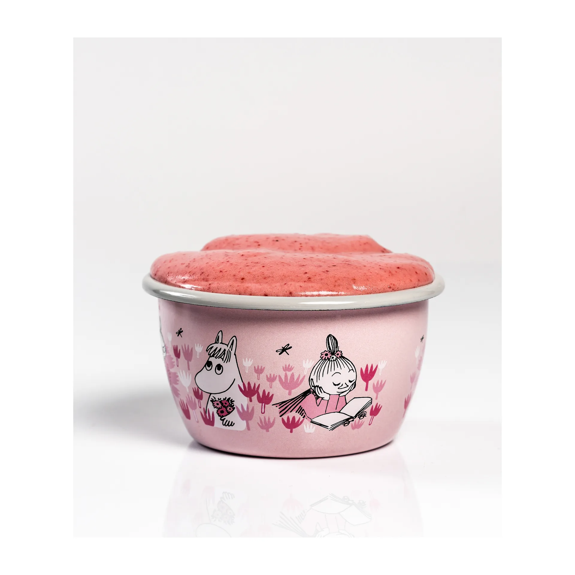Moomin Girls tigela esmaltada 30 cl, Rosa Muurla