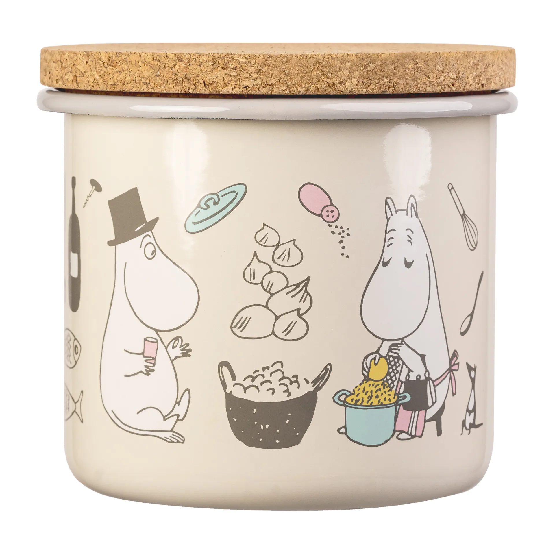 Moomin jarra esmaltada com tampa 1.3 l, Bon Appétit Muurla