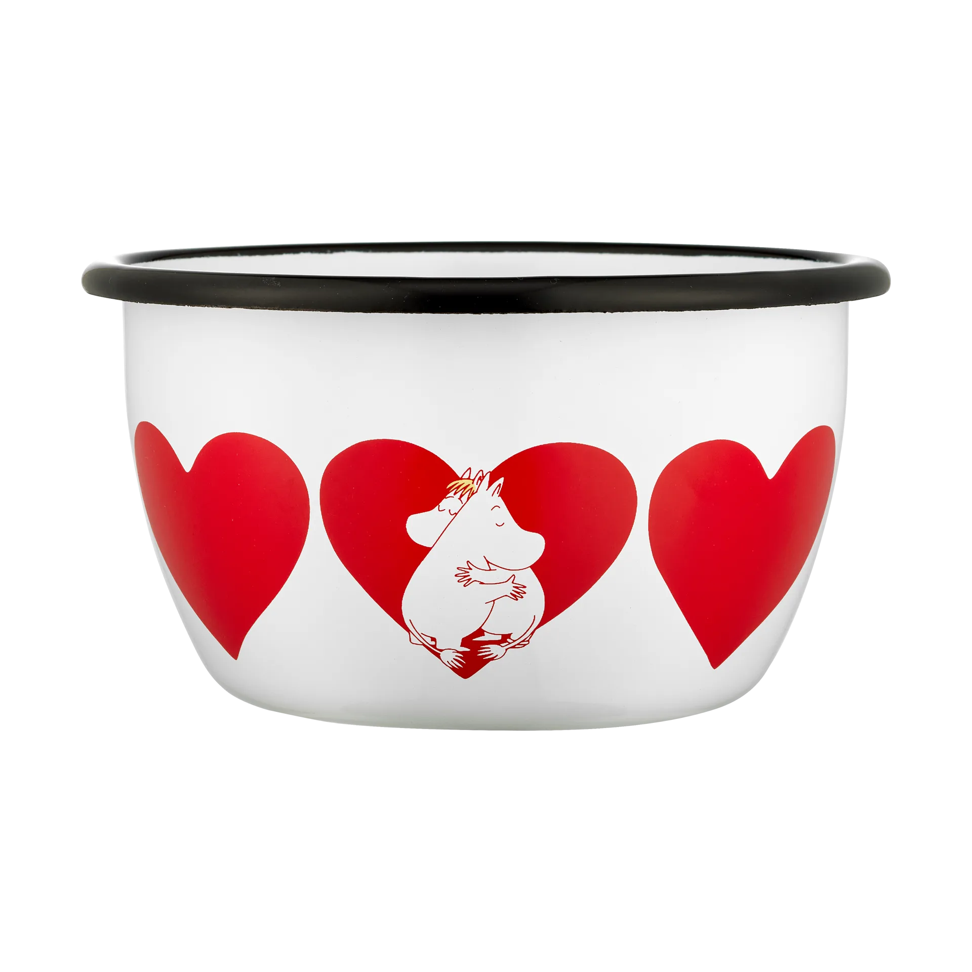 Moomin tigela de esmalte 60 cl, Coração Muurla