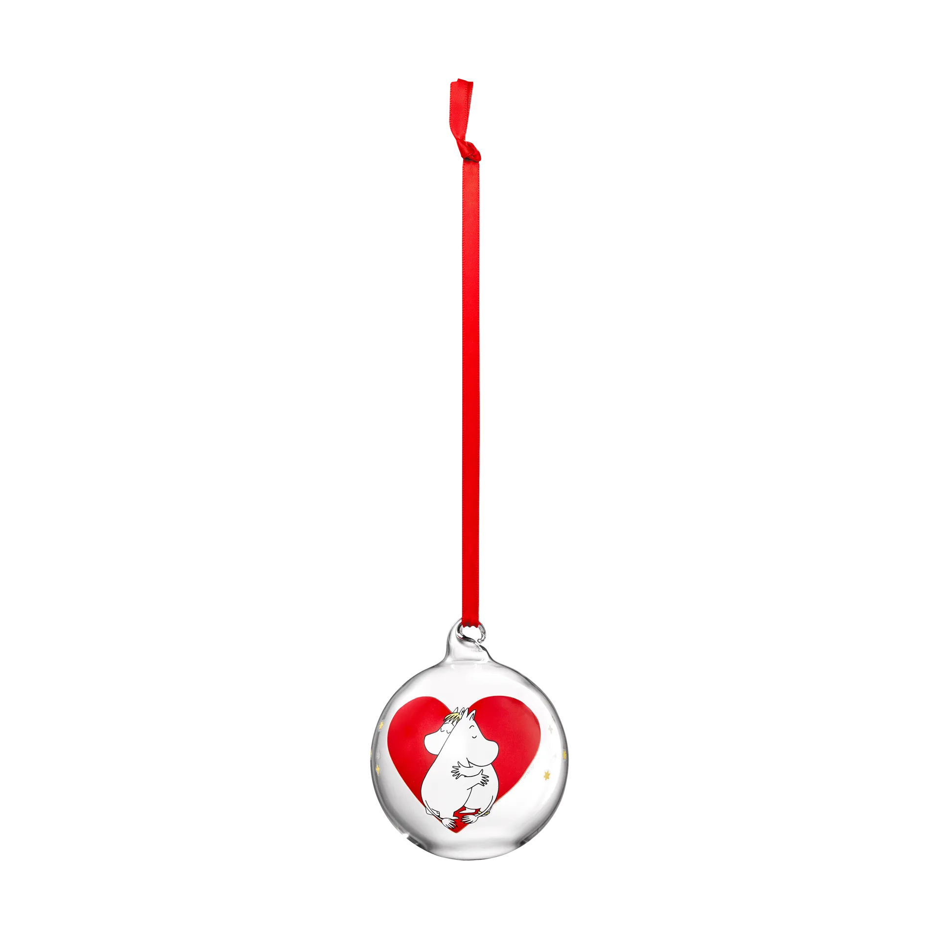 Mumin bola de Natal Ø7 cm, Coração Muurla
