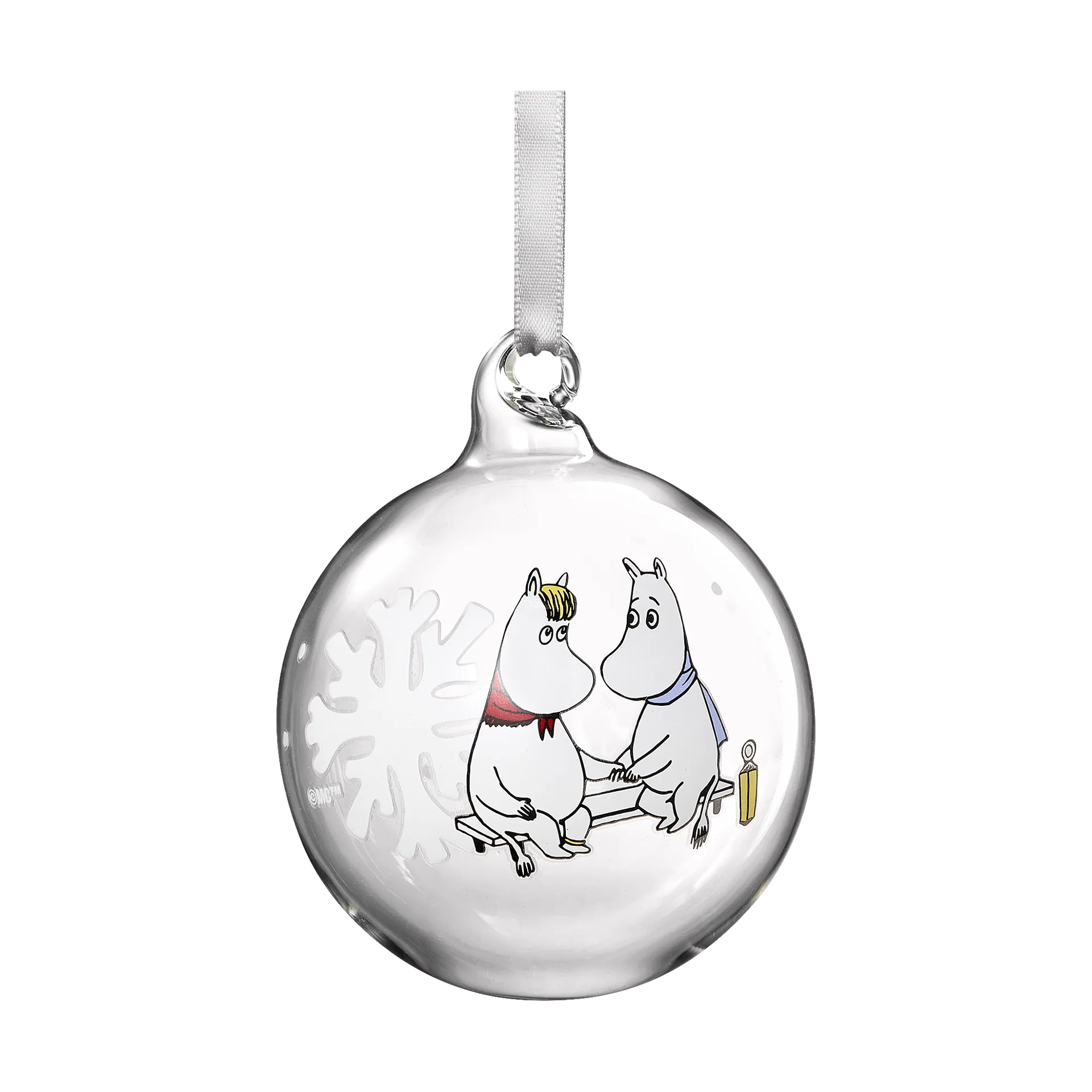 Mumin bola de Natal Ø7 cm, Snowflake Muurla