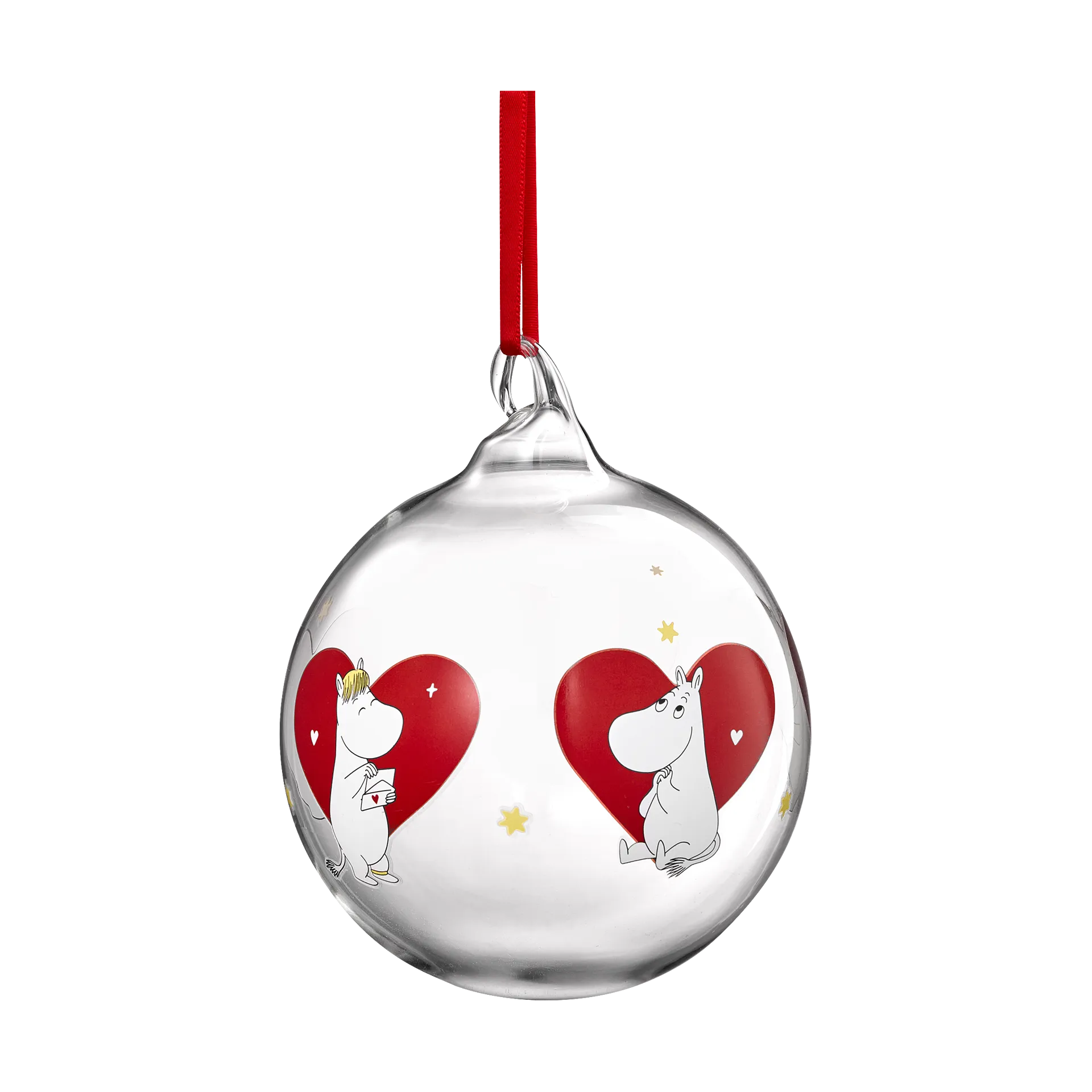 Mumin bola de Natal Ø9 cm, Coração Muurla