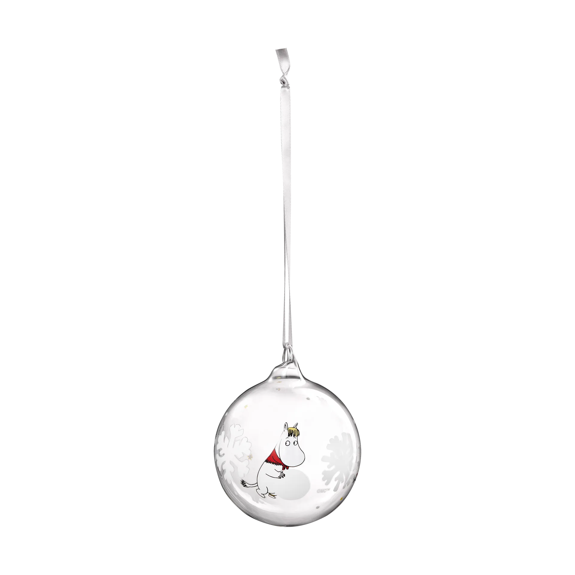 Mumin bola de Natal Ø9 cm, Floco de neve Muurla