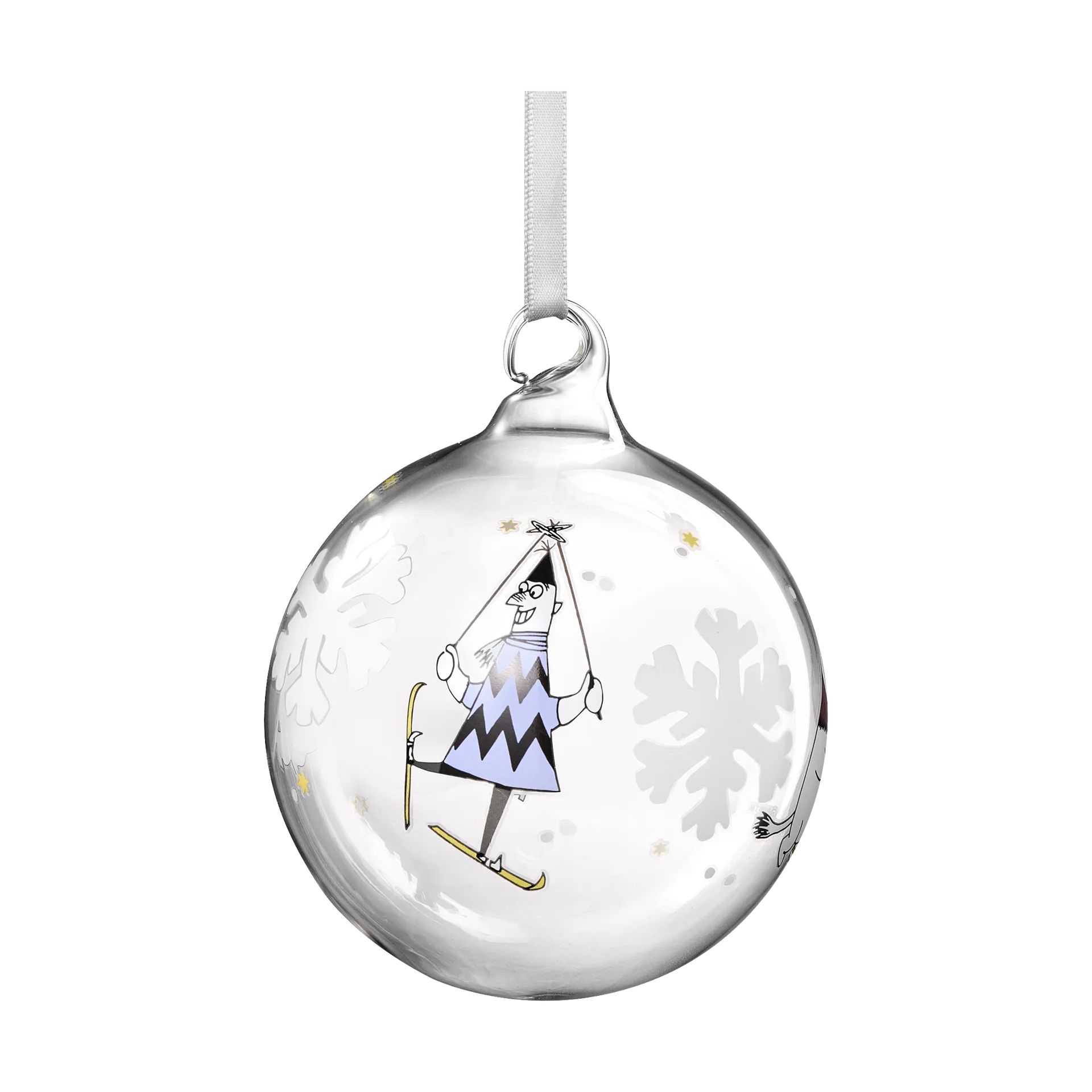 Mumin bola de Natal Ø9 cm, Floco de neve Muurla