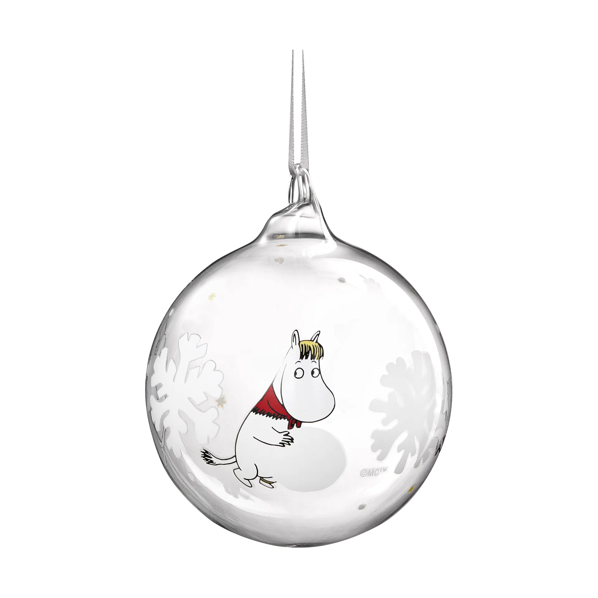 Mumin bola de Natal Ø9 cm, Floco de neve Muurla