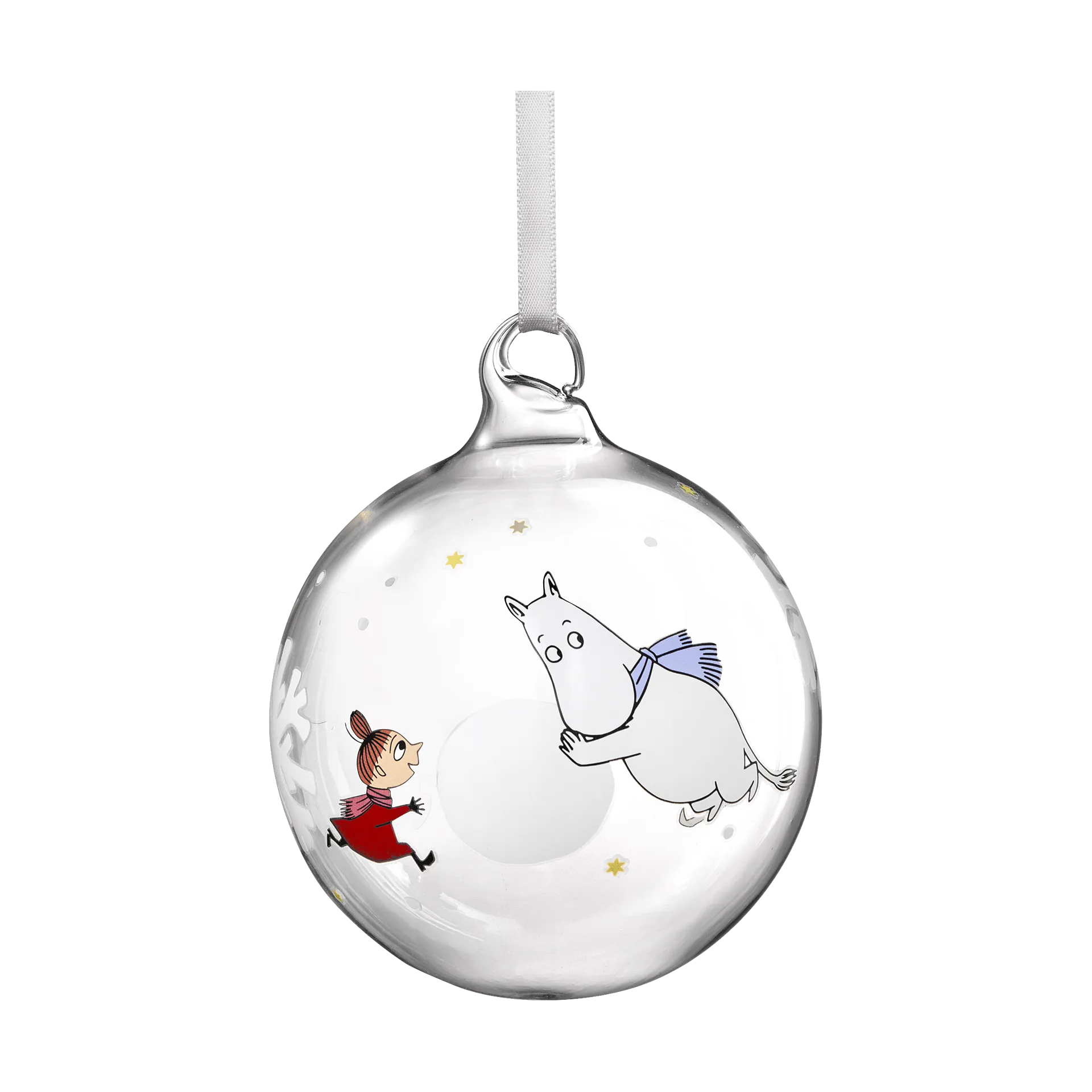 Mumin bola de Natal Ø9 cm, Floco de neve Muurla