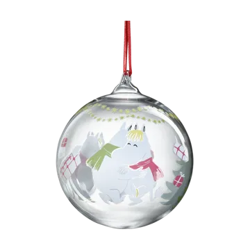 Mumin bola de Natal Ø9 cm - Happy holidays - Muurla