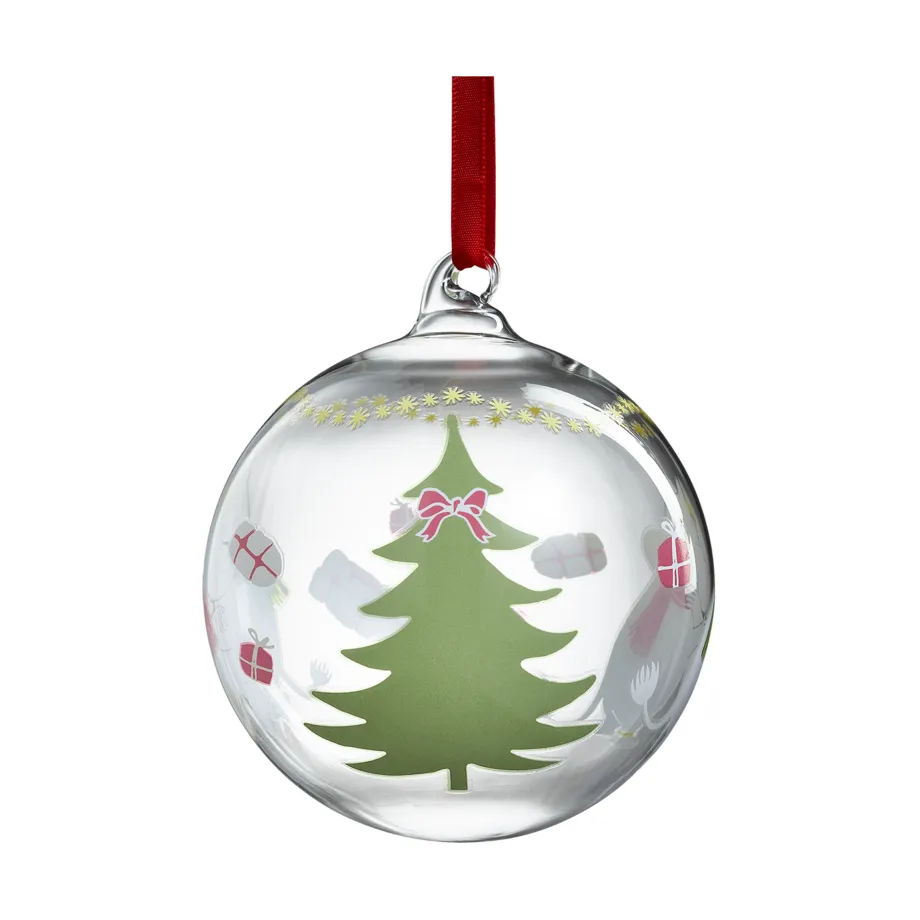 Mumin bola de Natal Ø9 cm, Happy holidays Muurla
