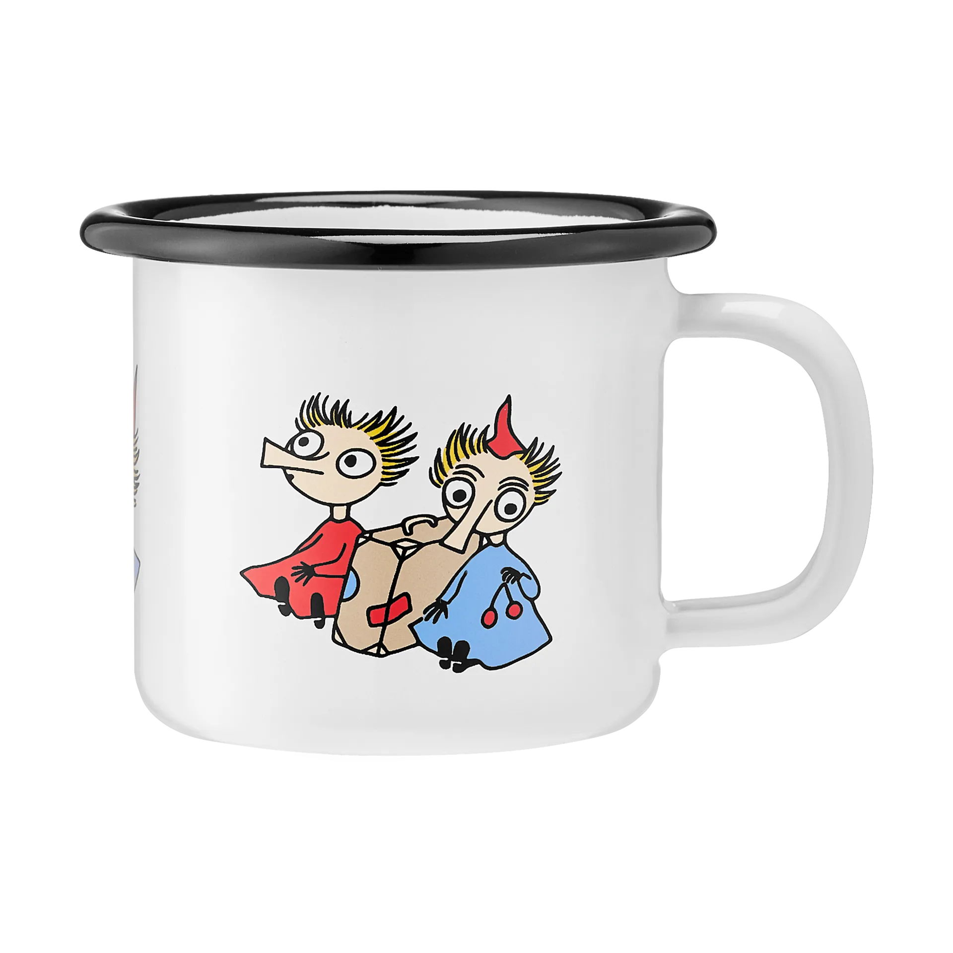 Mumin caneca de esmalte 1,5 dl, Thingumy and bob Muurla