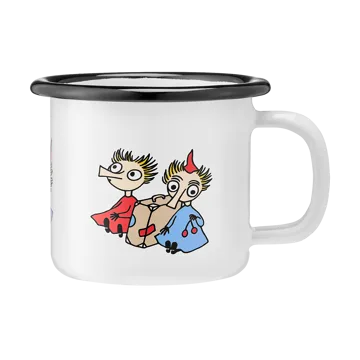 Mumin caneca de esmalte 1,5 dl - Thingumy and bob - Muurla