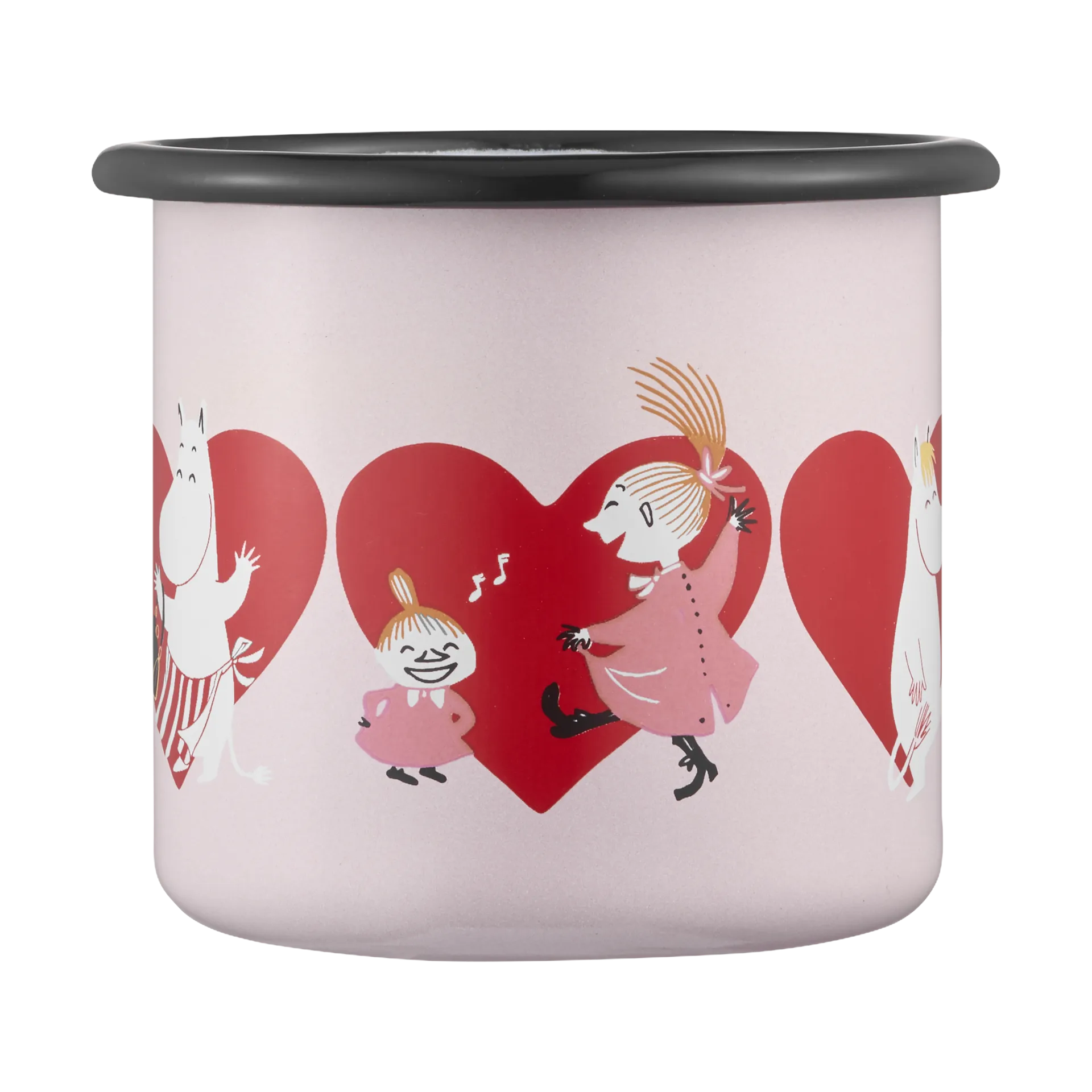 Mumin caneca de esmalte 25 cl, Coração Muurla