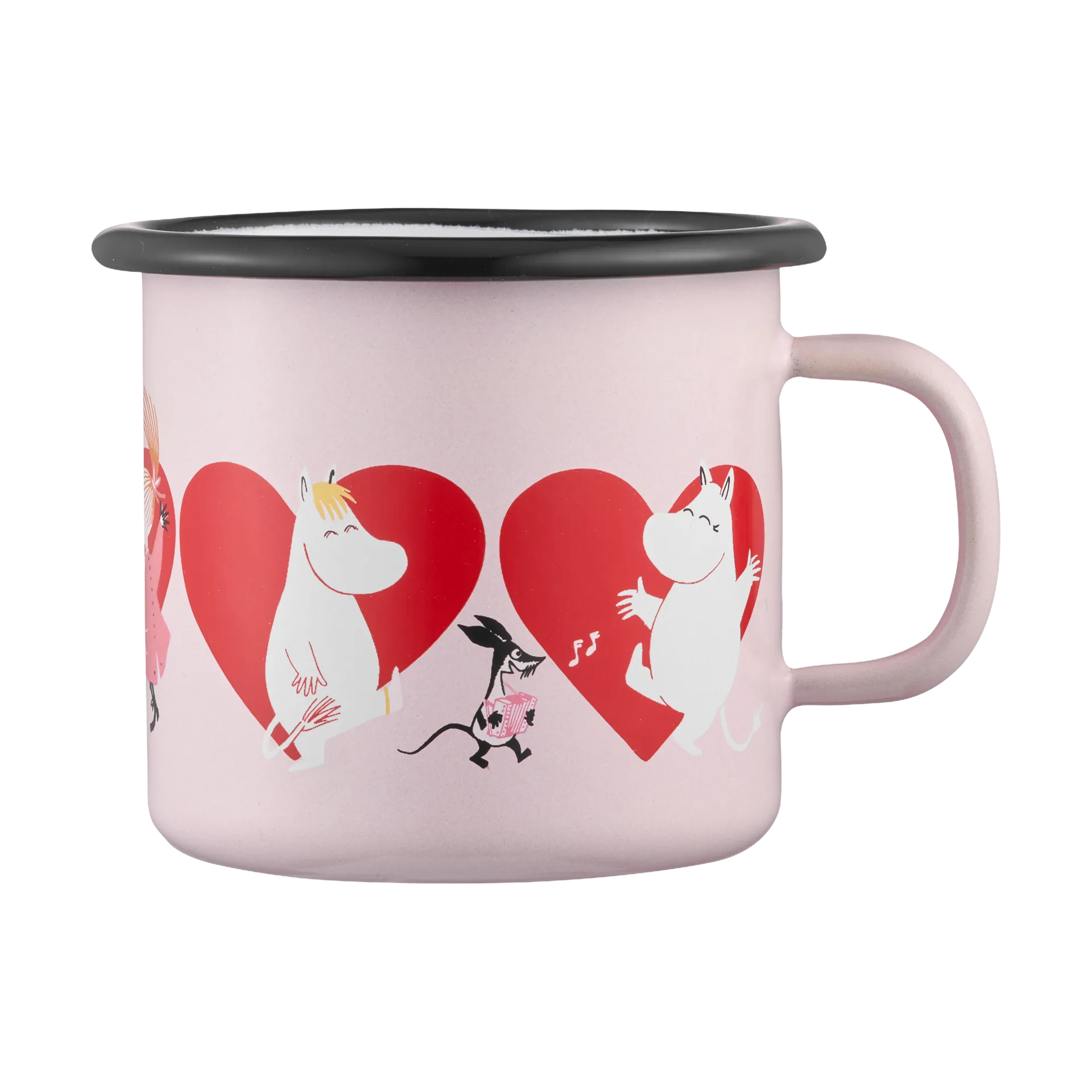 Mumin caneca de esmalte 25 cl, Coração Muurla