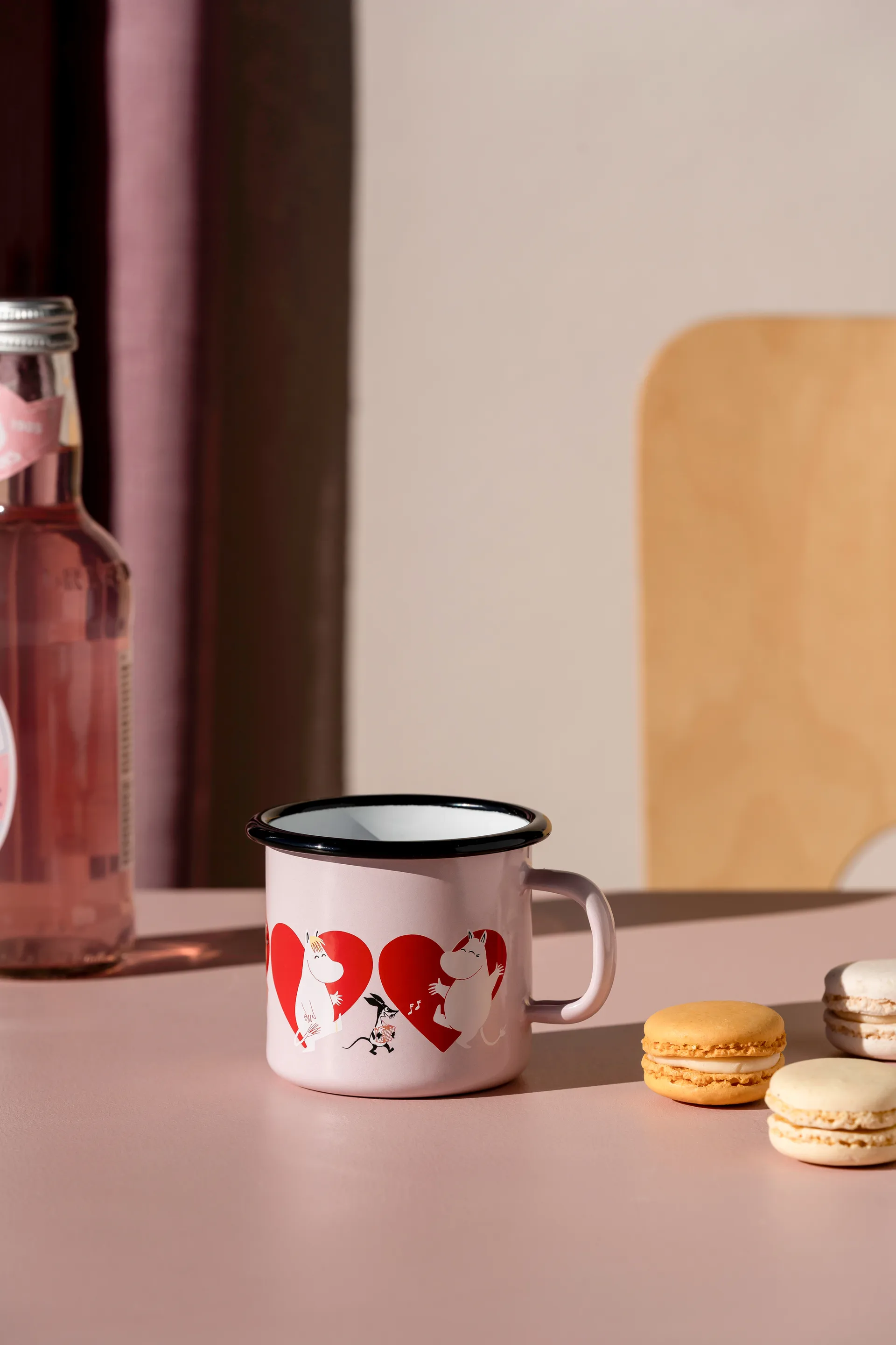 Mumin caneca de esmalte 25 cl, Coração Muurla