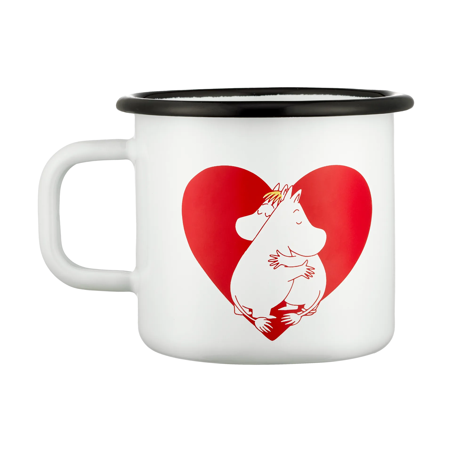 Mumin caneca de esmalte 25 cl, Coração Muurla
