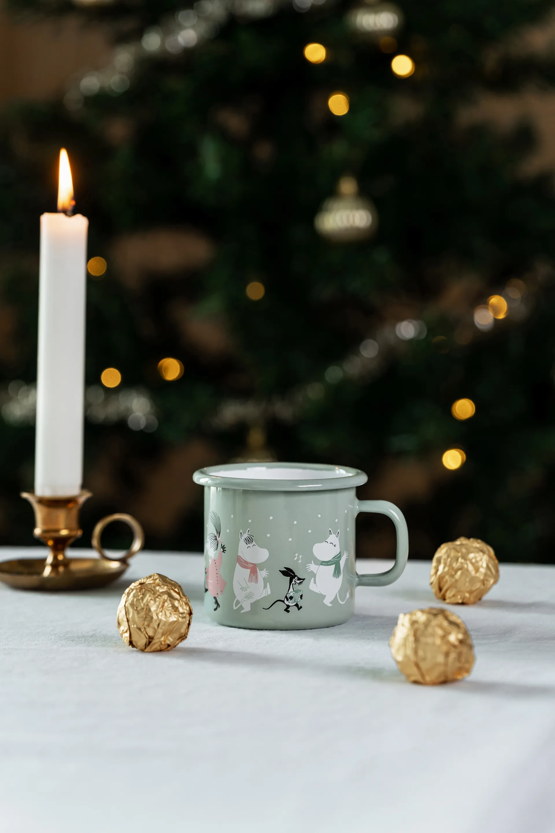 Mumin caneca de esmalte 25 cl, Festive spirits Muurla