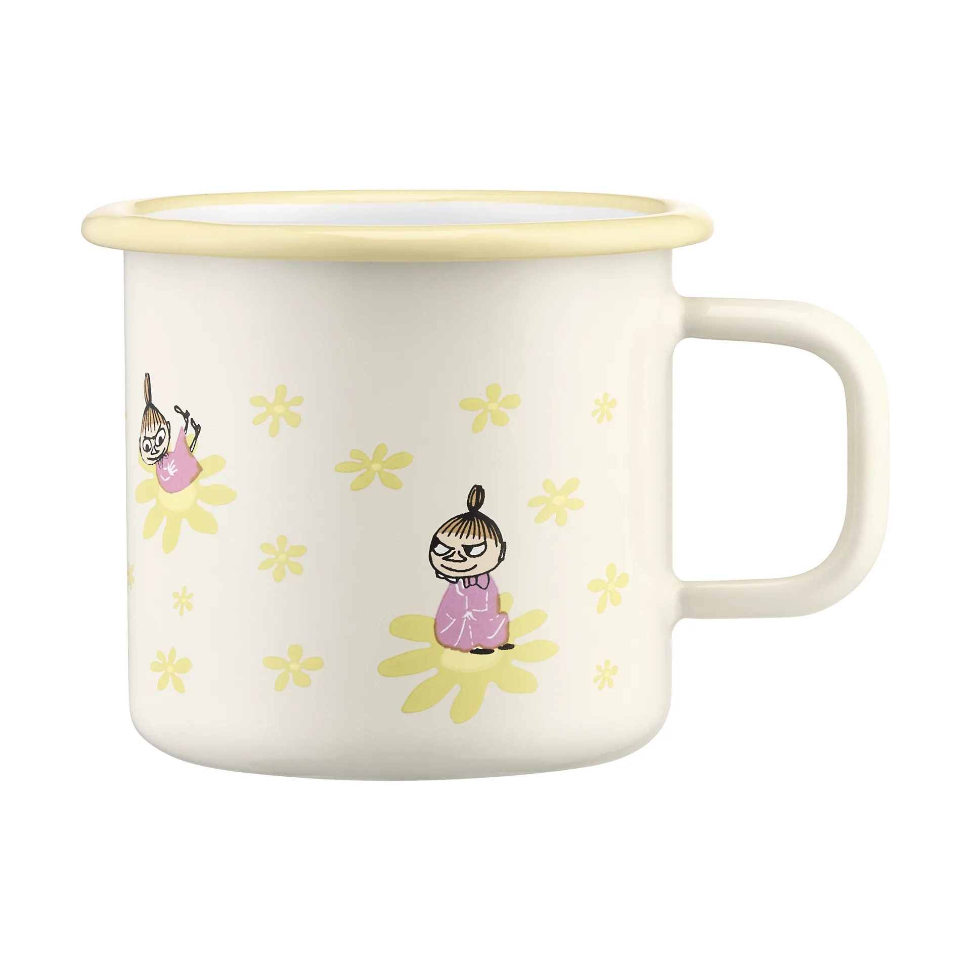 Mumin caneca de esmalte 25 cl, Flowers Muurla