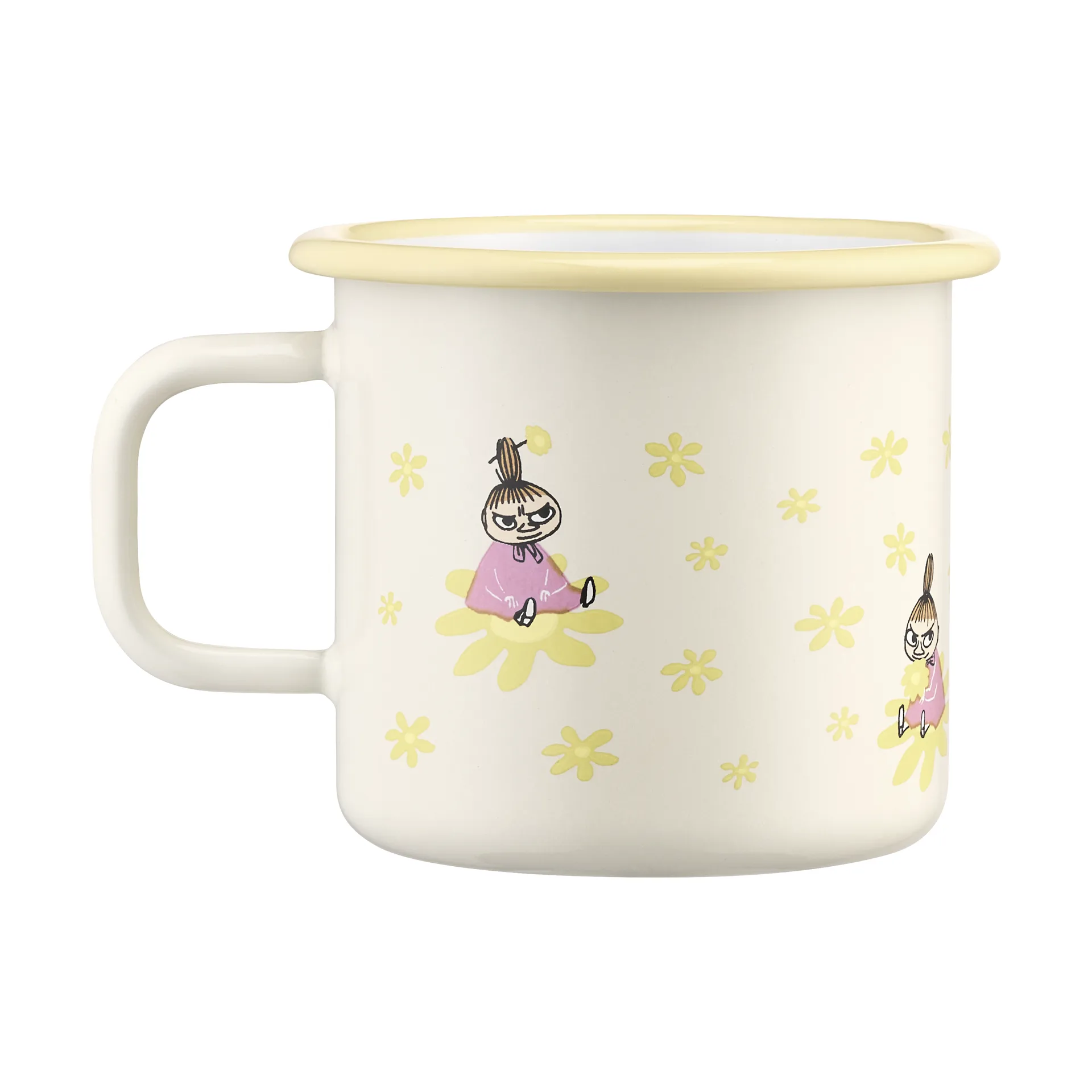 Mumin caneca de esmalte 25 cl, Flowers Muurla