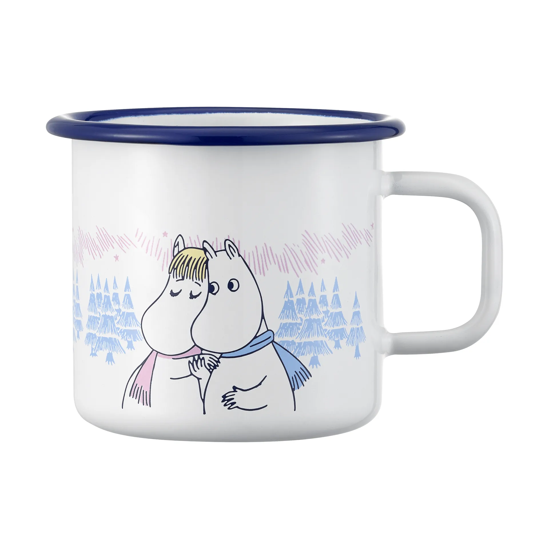 Mumin caneca de esmalte 25 cl, Frosty Day Muurla