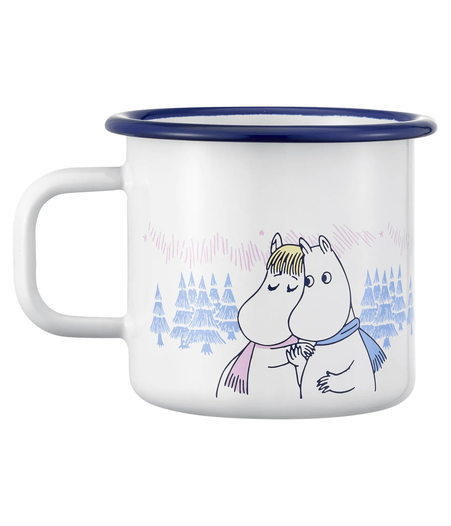 Mumin caneca de esmalte 25 cl, Frosty Day Muurla