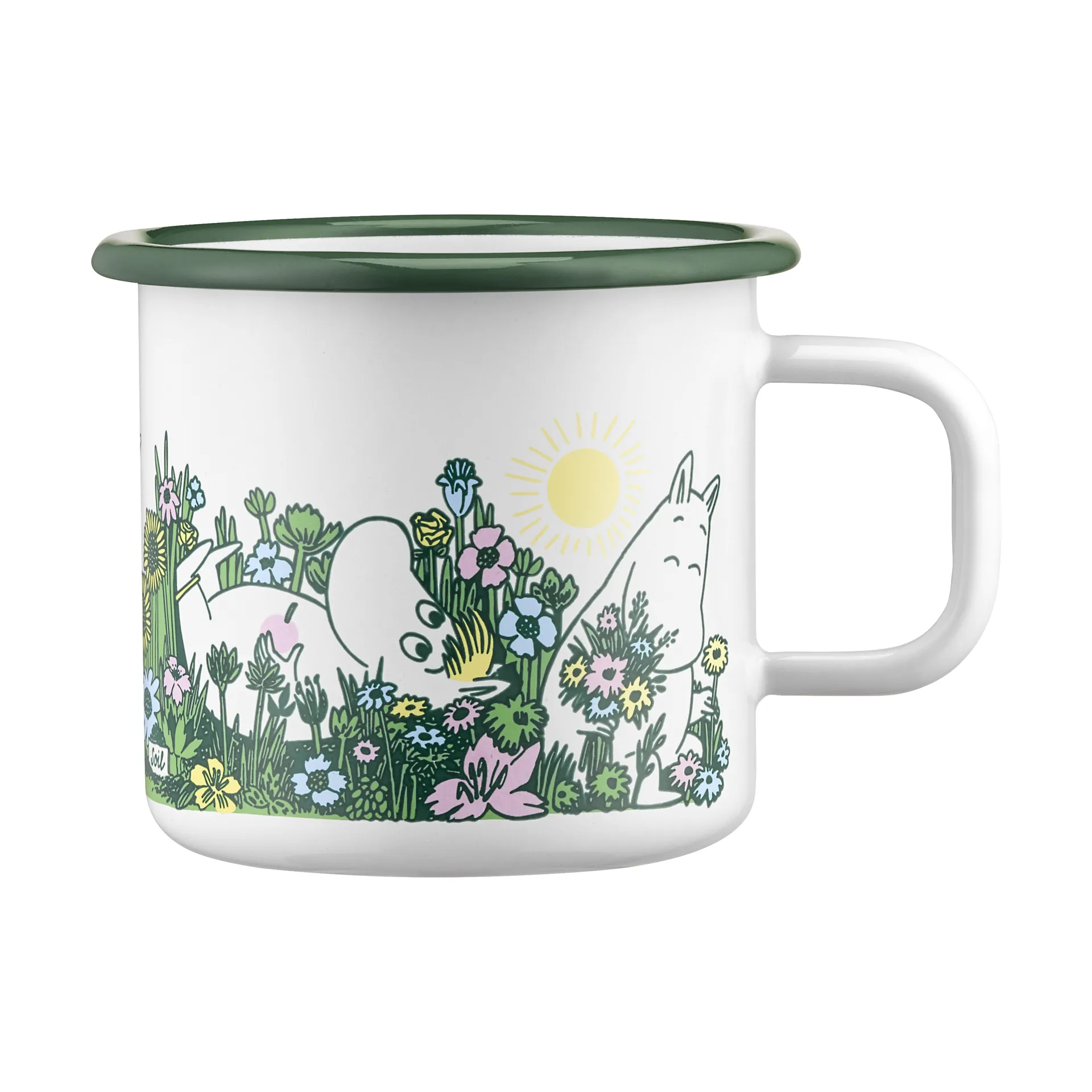 Mumin caneca de esmalte 25 cl, In the garden Muurla