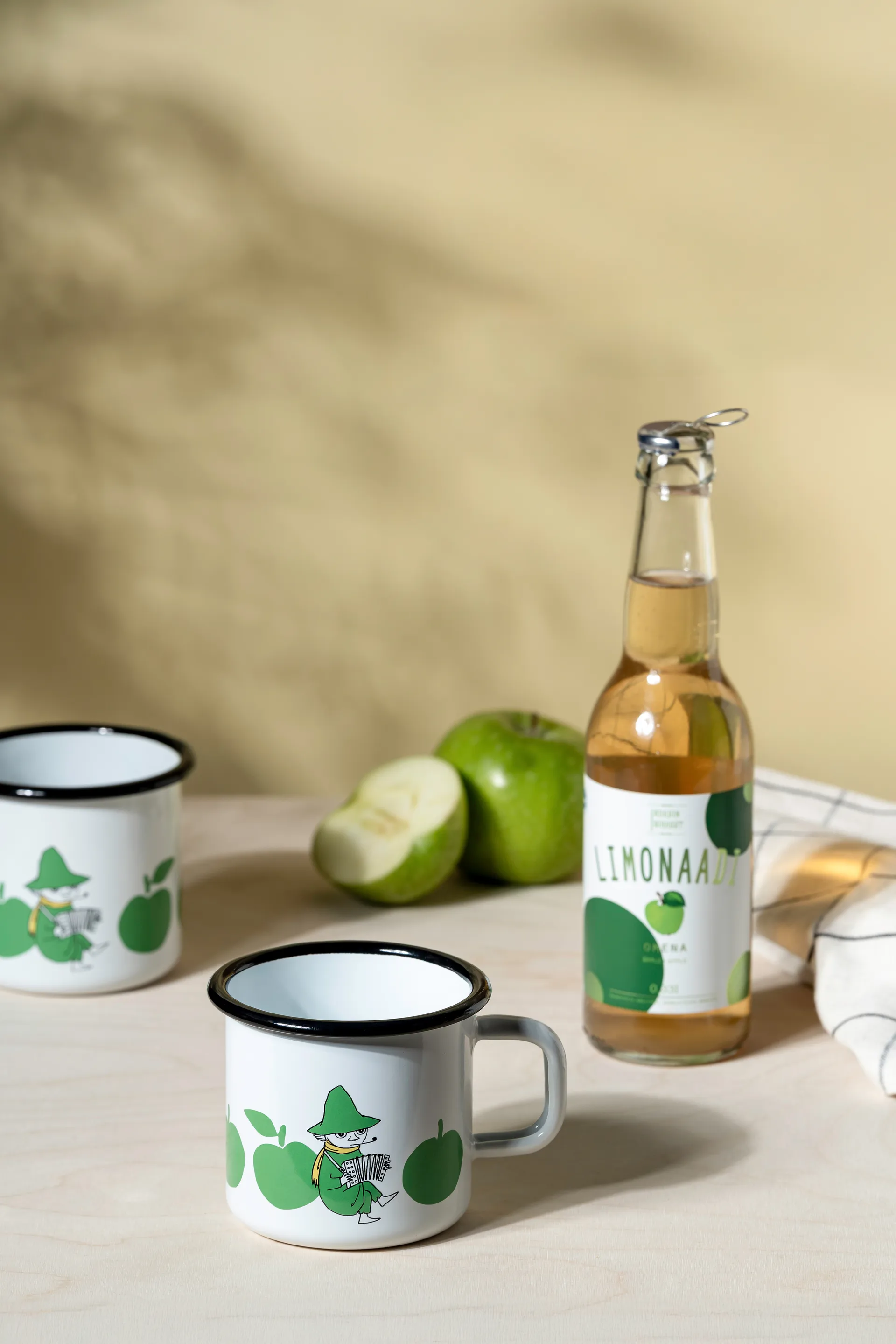 Mumin caneca de esmalte 25 cl, Joyfull Apples Muurla