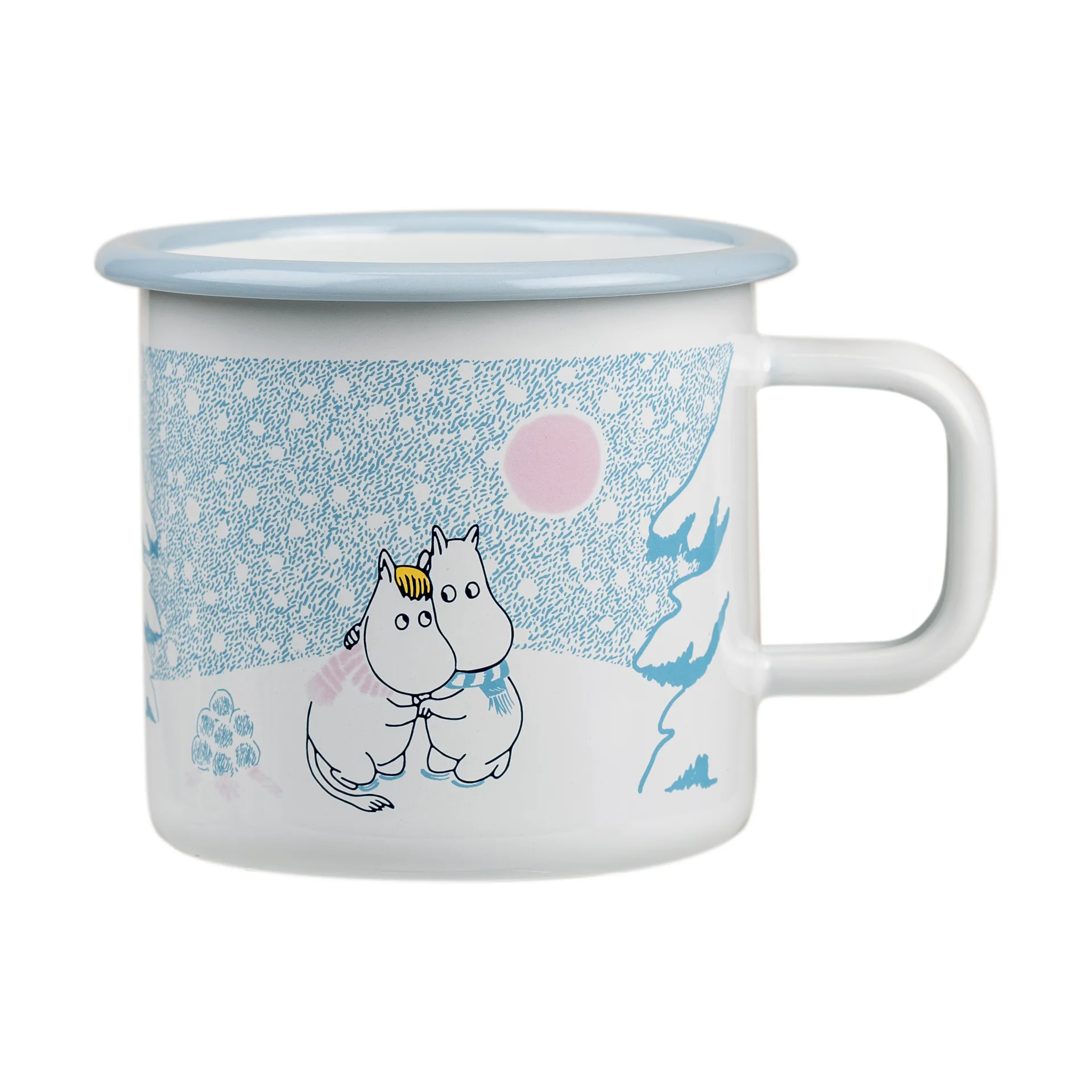 Mumin caneca de esmalte 25 cl, Let it snow Muurla