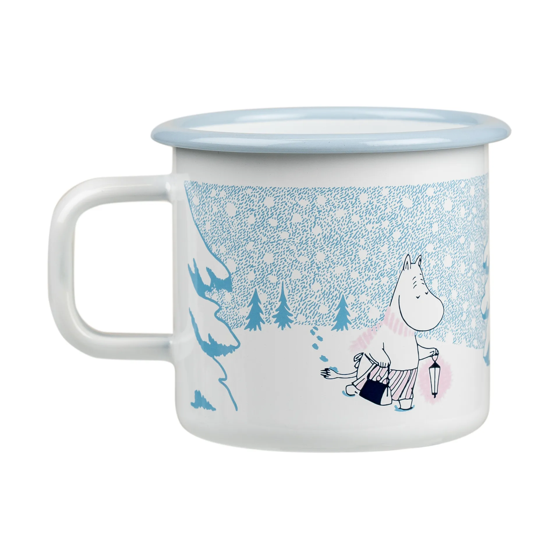 Mumin caneca de esmalte 25 cl, Let it snow Muurla