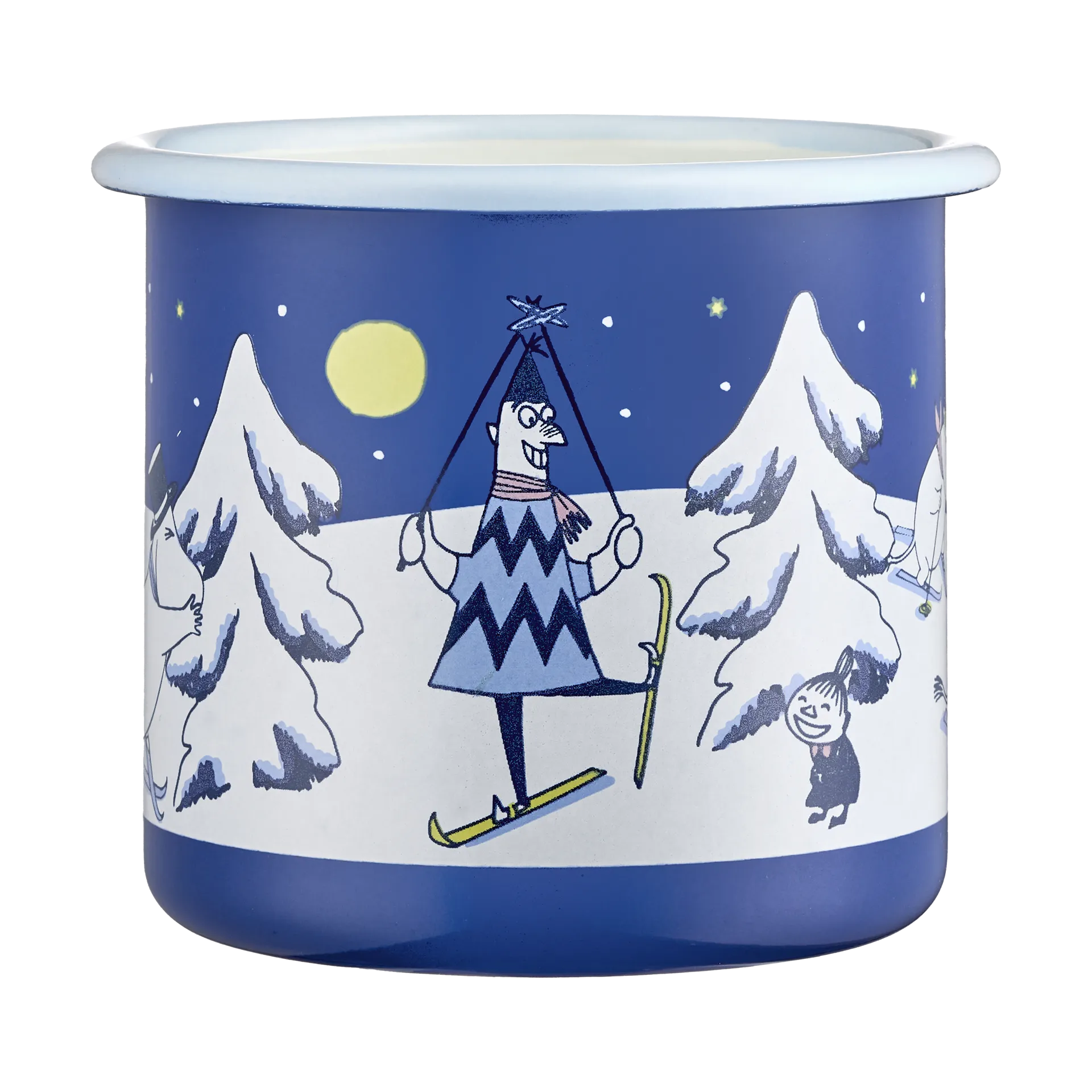Mumin caneca de esmalte 37 cl, Noite estrelada Muurla
