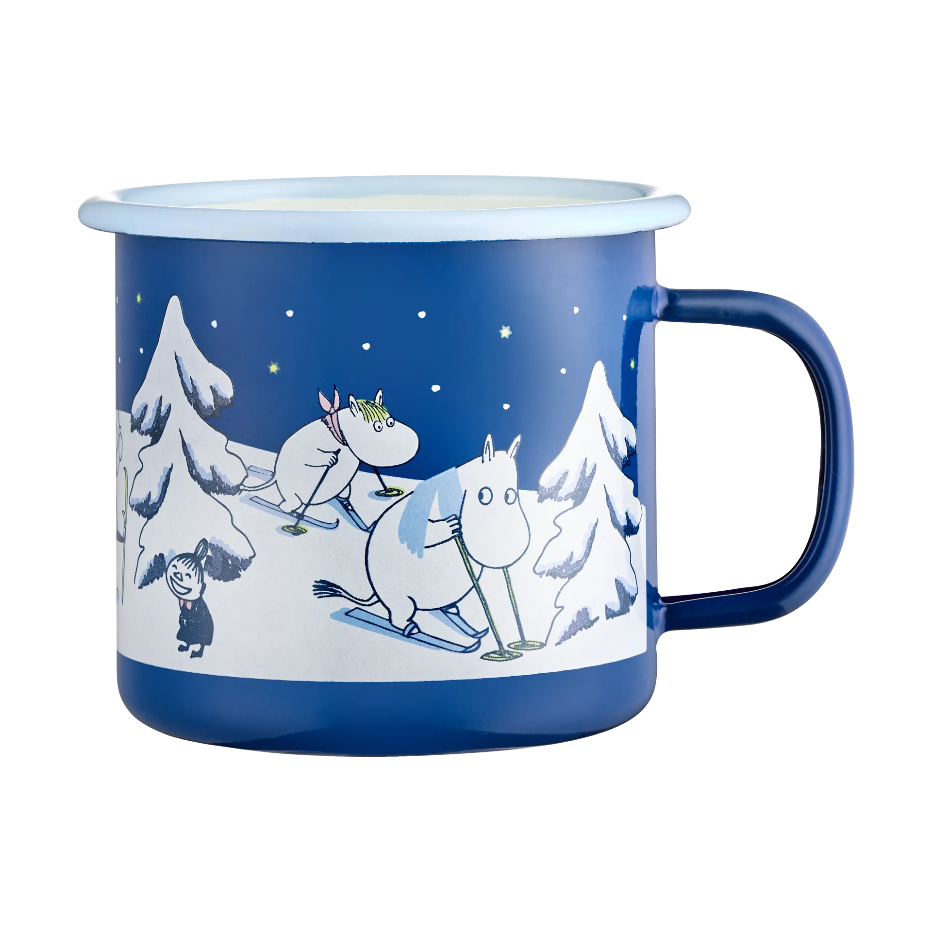 Mumin caneca de esmalte 37 cl, Noite estrelada Muurla