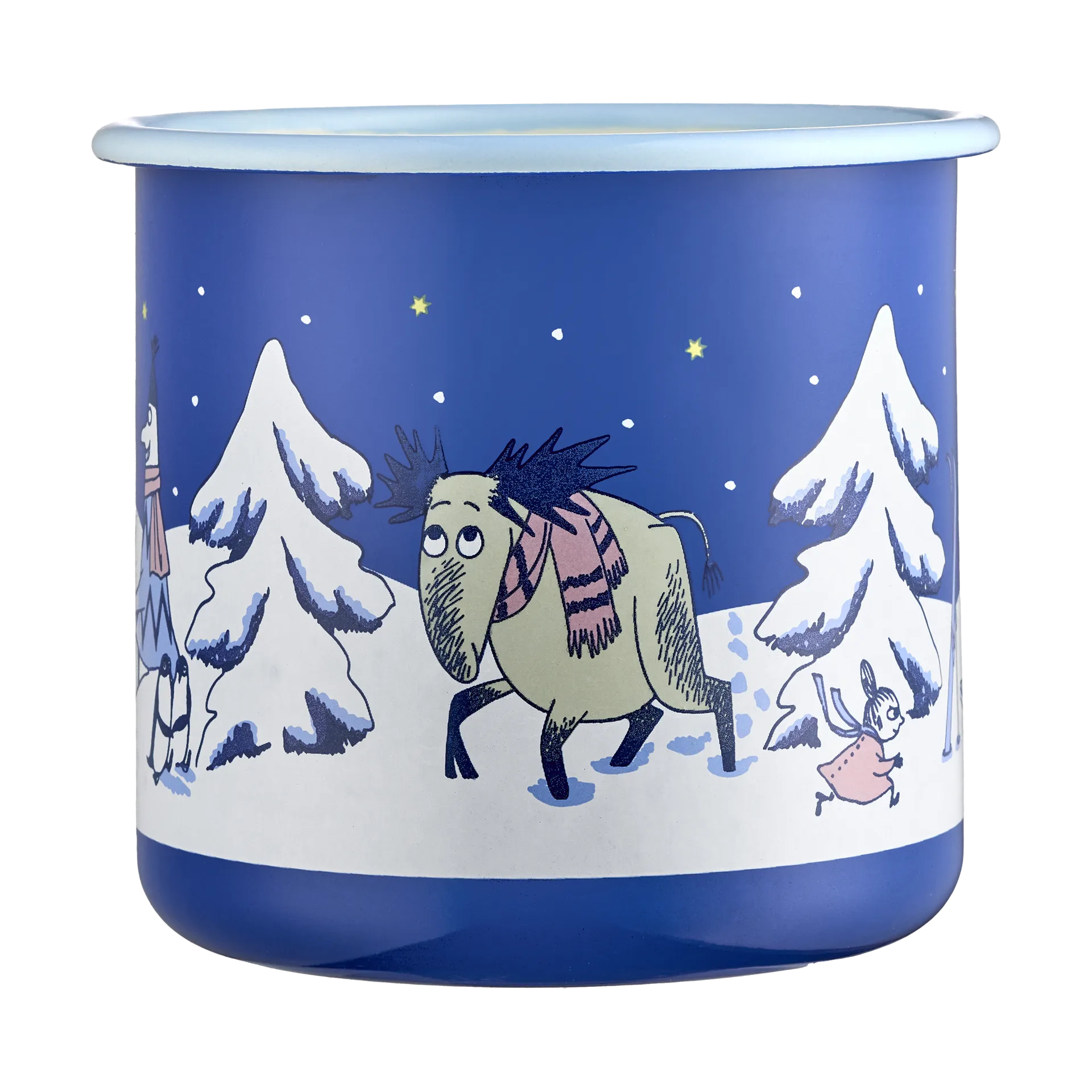 Mumin caneca de esmalte 80 cl, Noite estrelada Muurla