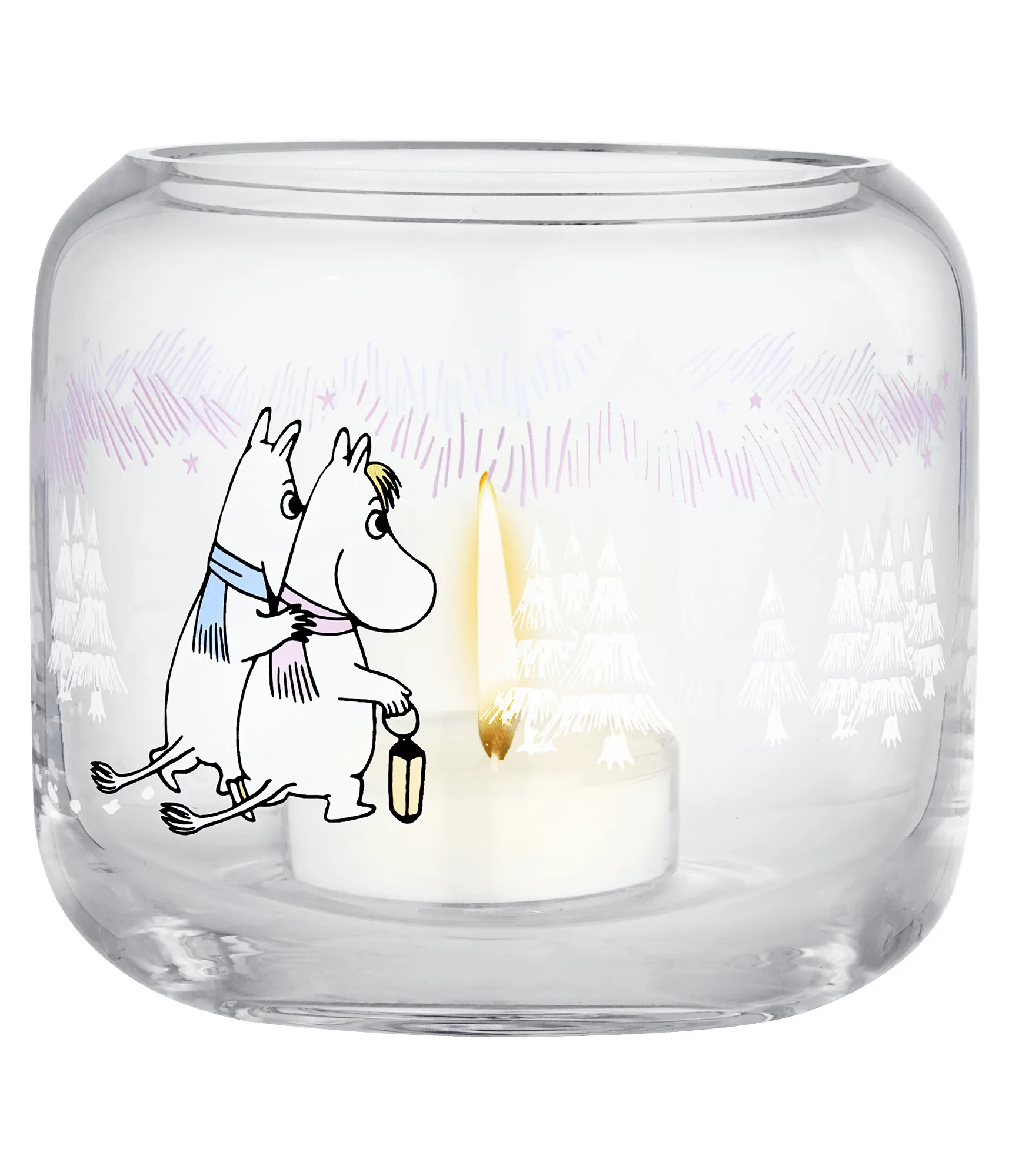 Mumin castiçal Ø9x8 cm, Frosty Day Muurla