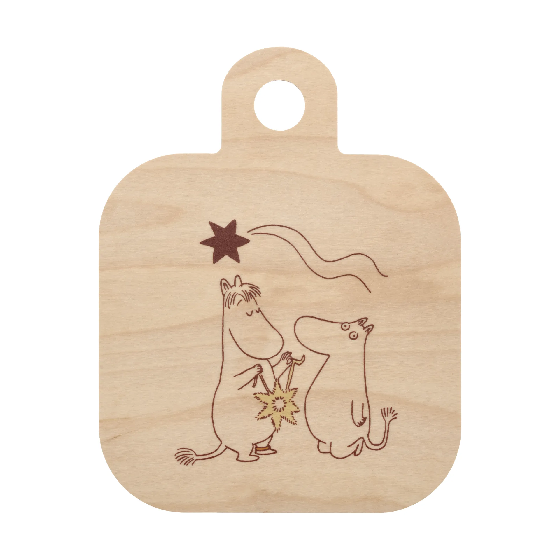 Mumin Chop & Serve tábua de cortar 25x32 cm, Comet Muurla