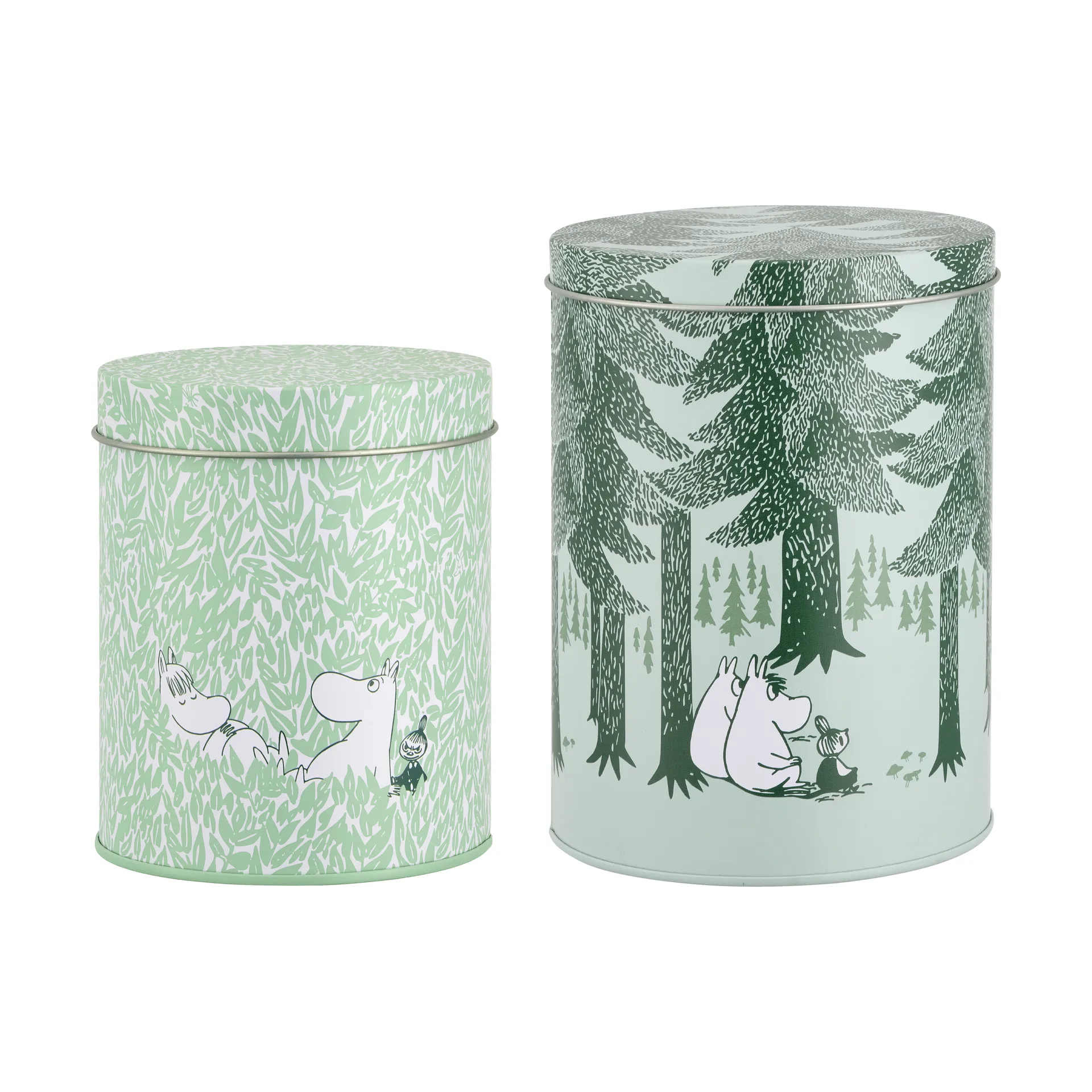Mumin Forest conjunto de frascos, 2 peças, verde Muurla