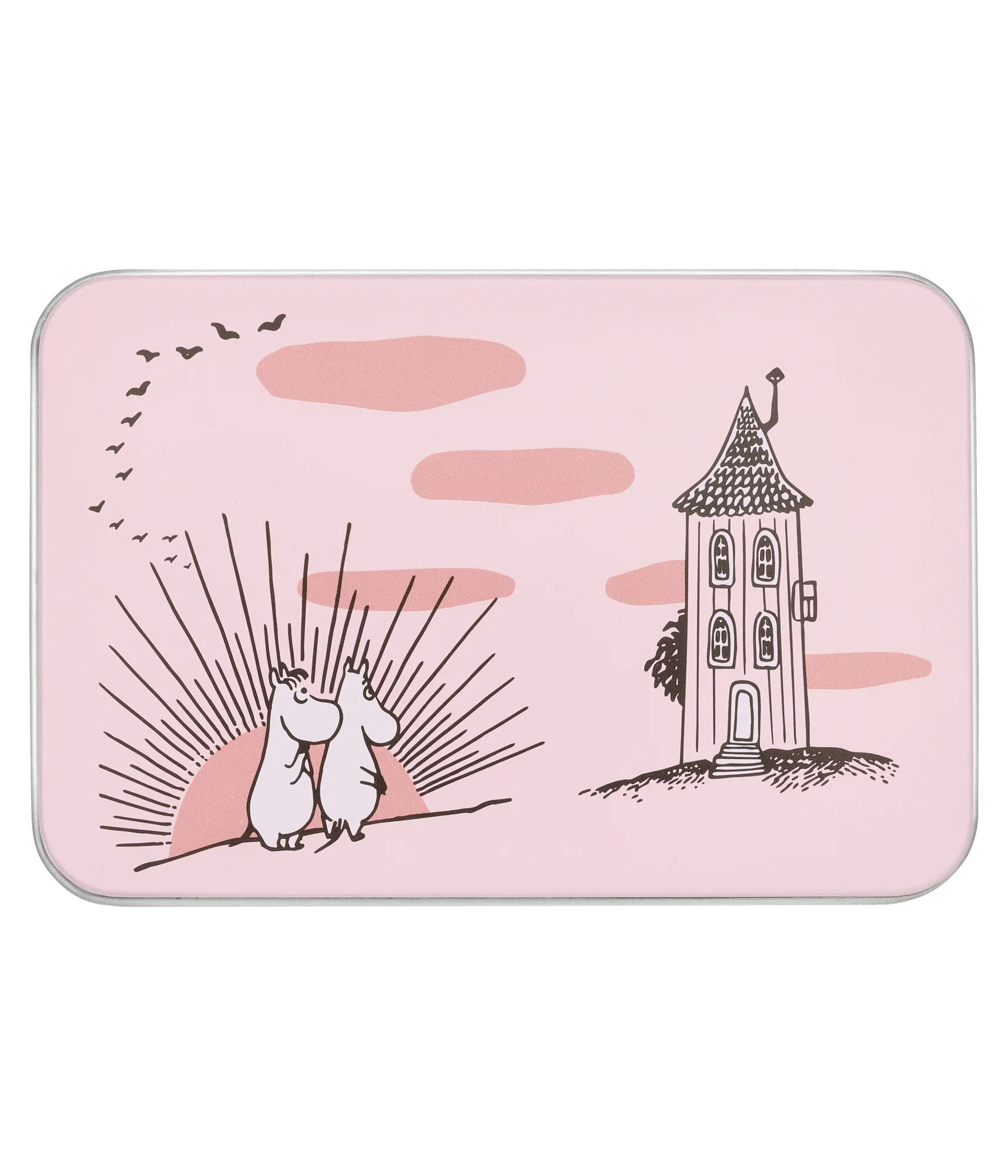 Mumin Friendship caixa de lata, Friendship, 12x8x9 cm Muurla