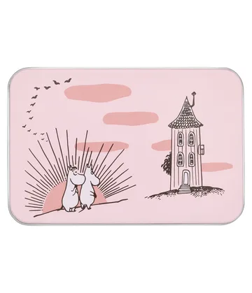 Mumin Friendship caixa de lata - Friendship, 12x8x9 cm - Muurla