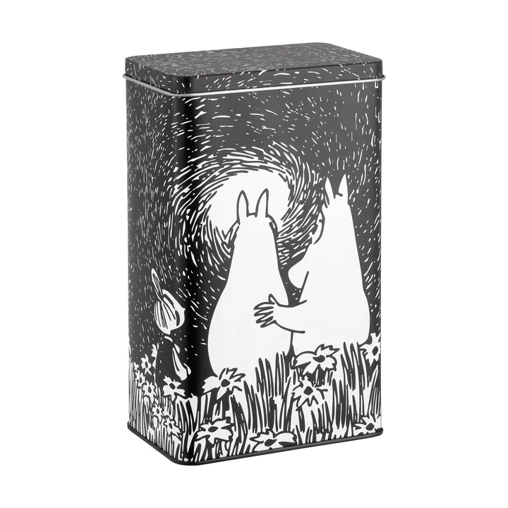 Mumin Friendship lata de café em metal - Friendship, 12x8x20 cm - Muurla