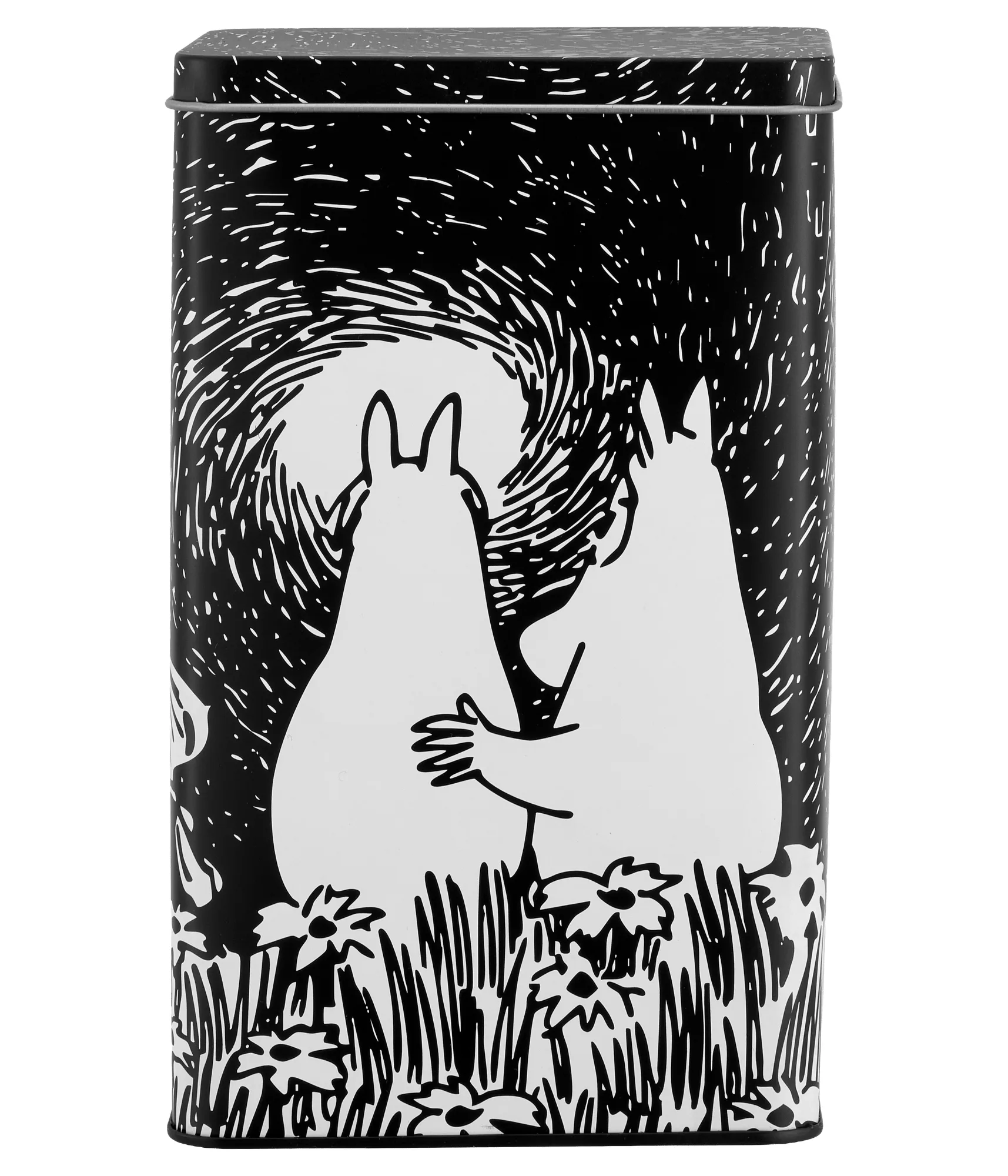 Mumin Friendship lata de café em metal, Friendship, 12x8x20 cm Muurla