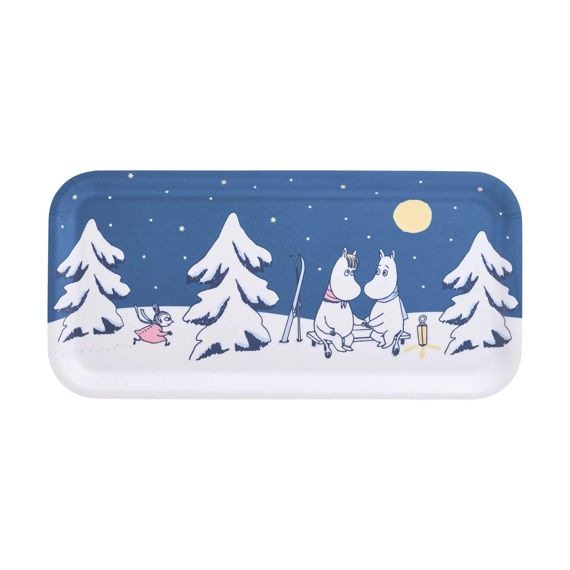Mumin tabuleiro 13x27 cm, Noite estrelada Muurla