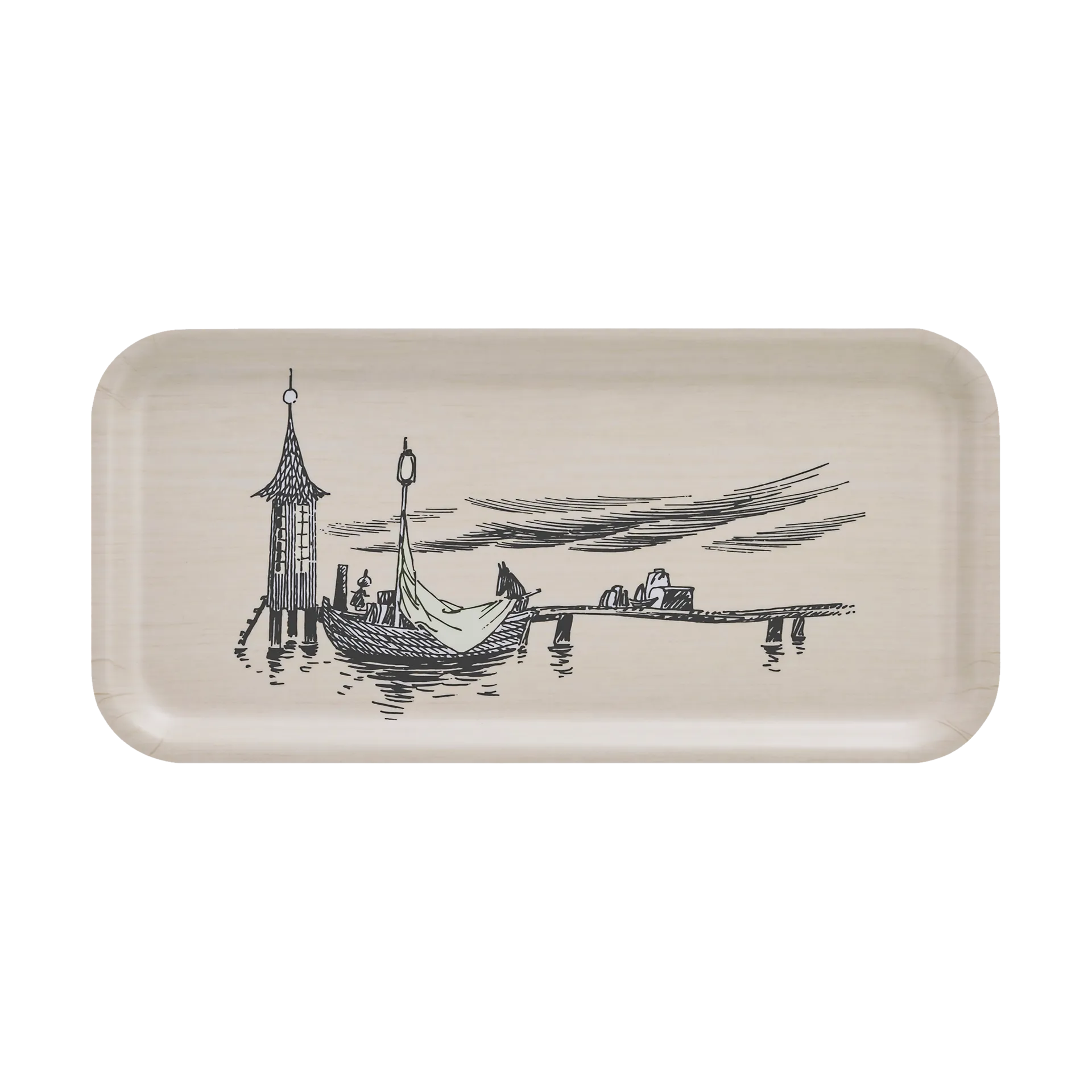 Mumin tabuleiro 13x27 cm, The pier Muurla