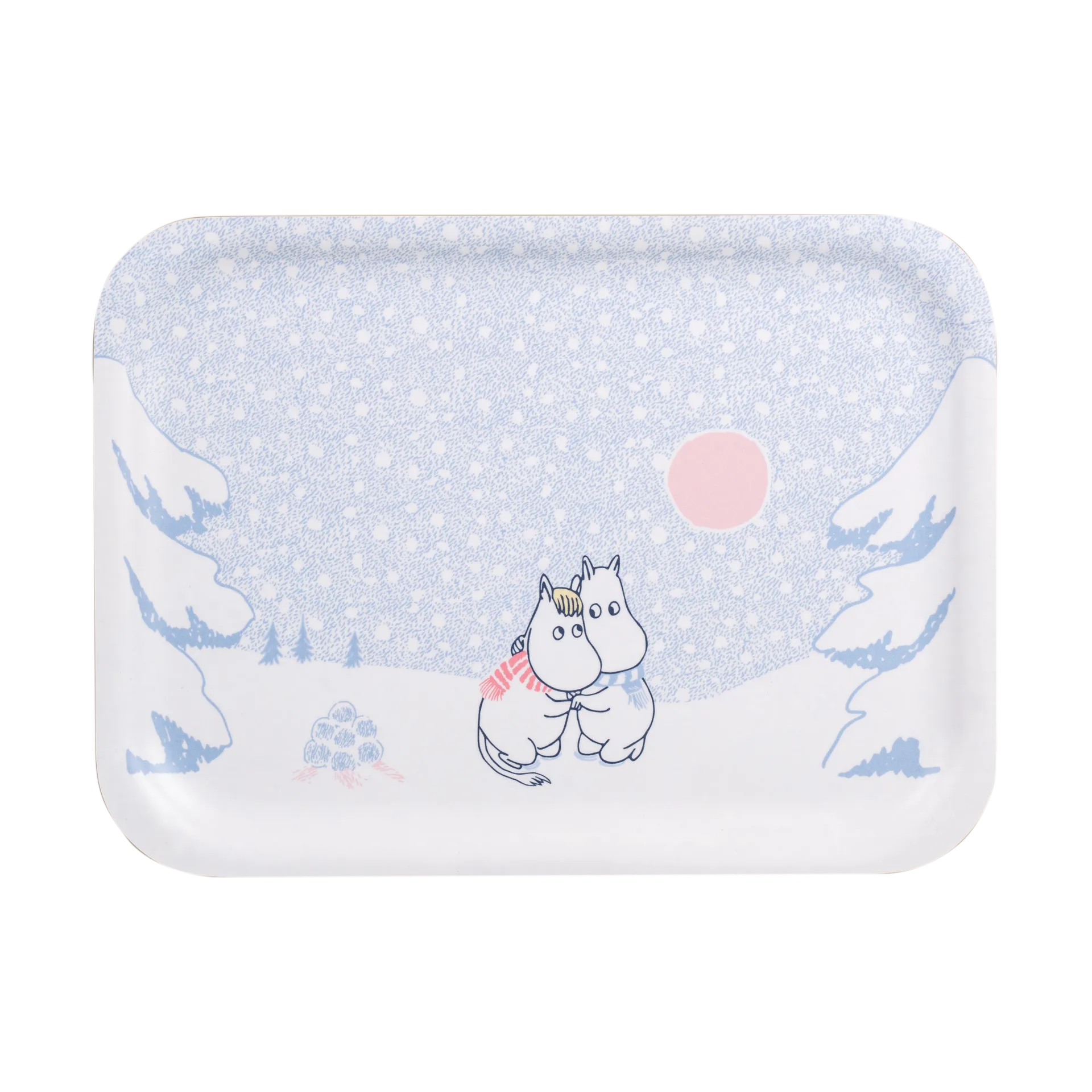 Mumin tabuleiro 20x27 cm, Let it snow Muurla