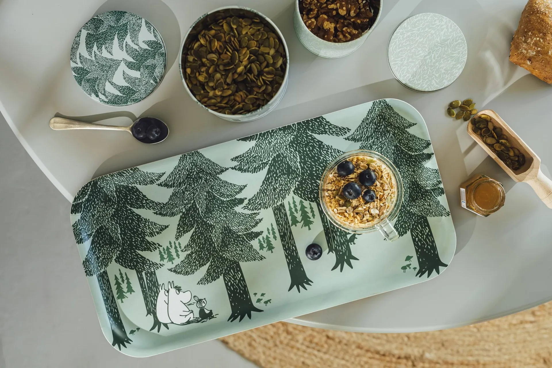 Mumin tabuleiro 22x43 cm, Forest Muurla