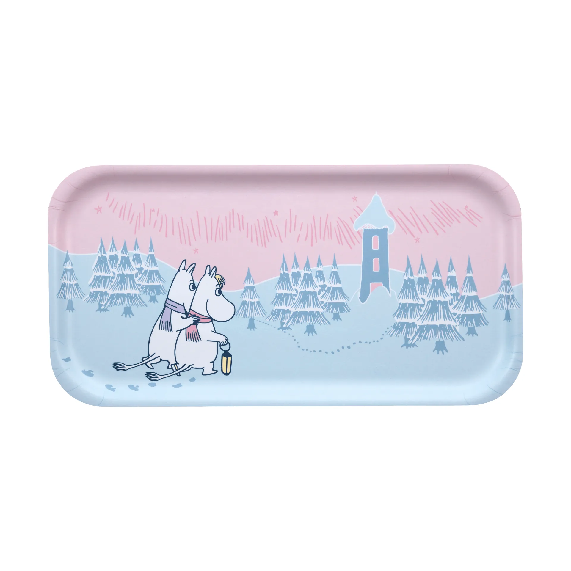 Mumin tabuleiro 22x43 cm, Frosty Day Muurla