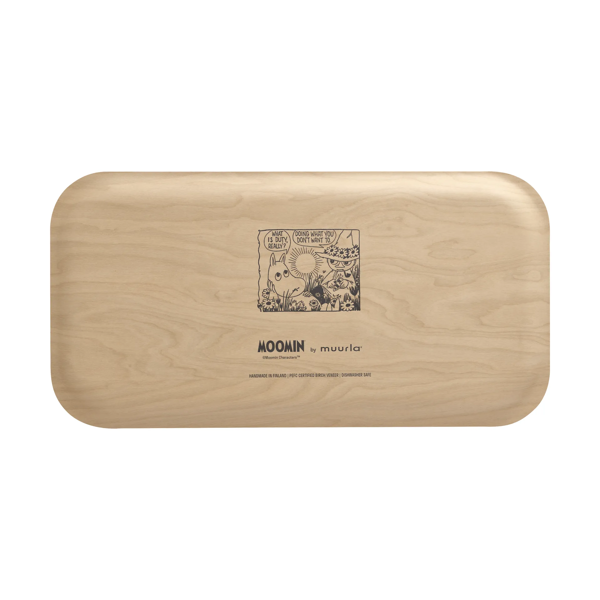Mumin tabuleiro 22x43 cm, In the garden Muurla