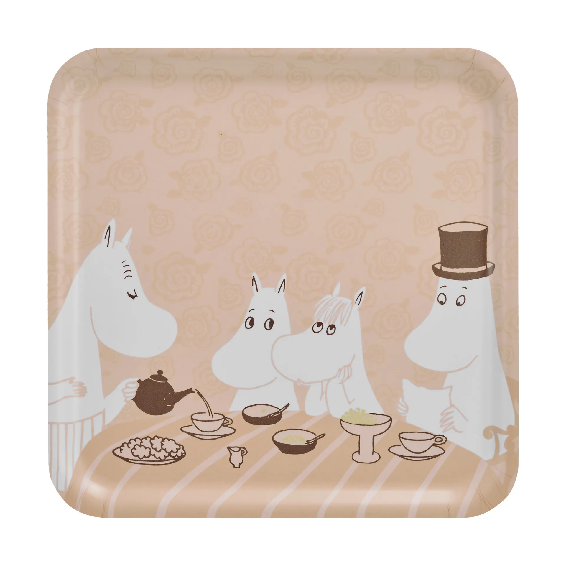 Mumin tabuleiro 33x33 cm, Coffee time Muurla