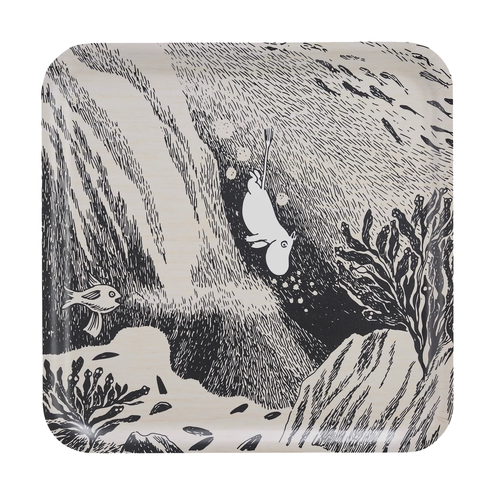 Mumin tabuleiro 33x33 cm, The dive Muurla