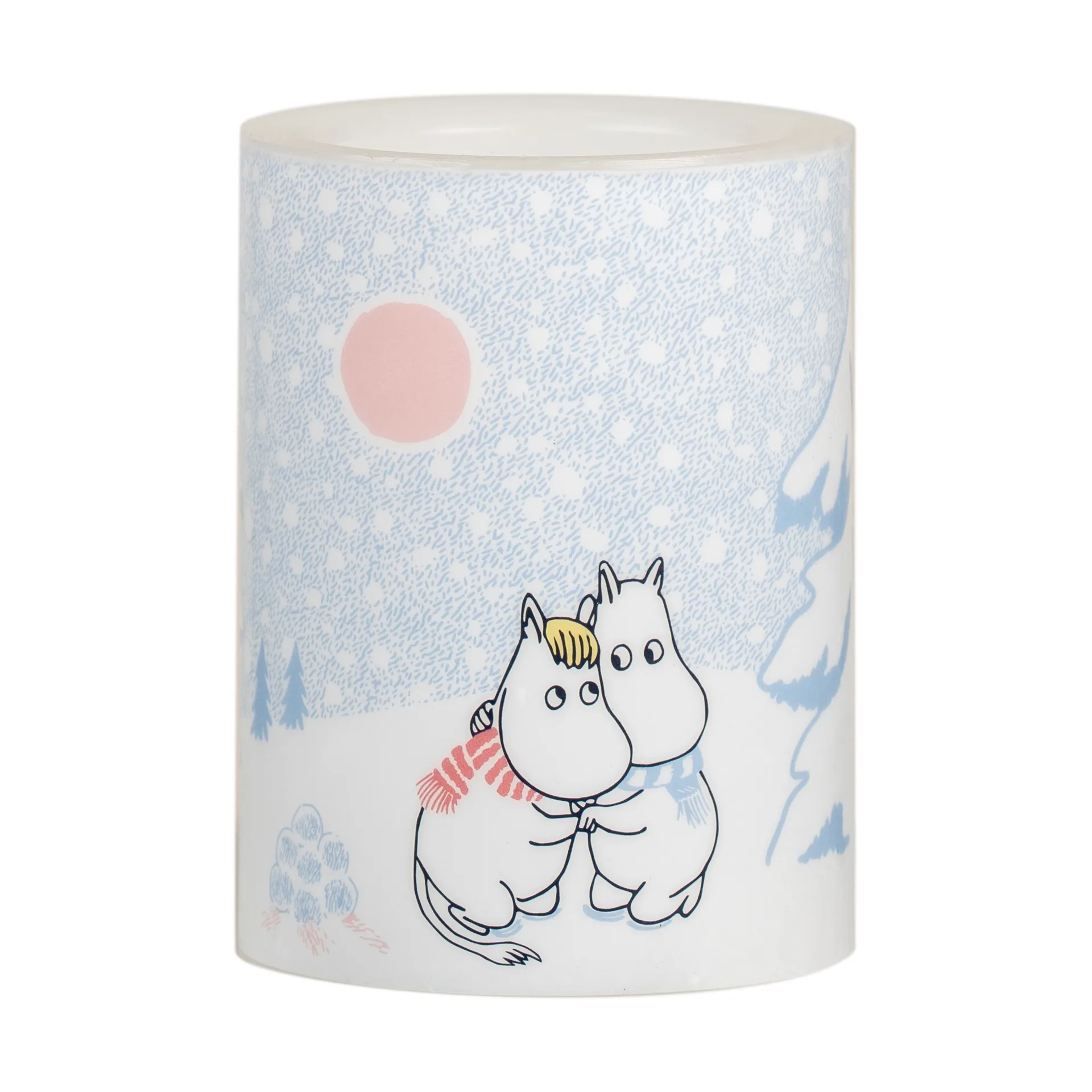 Mumin vela LED 10 cm, Let it snow Muurla