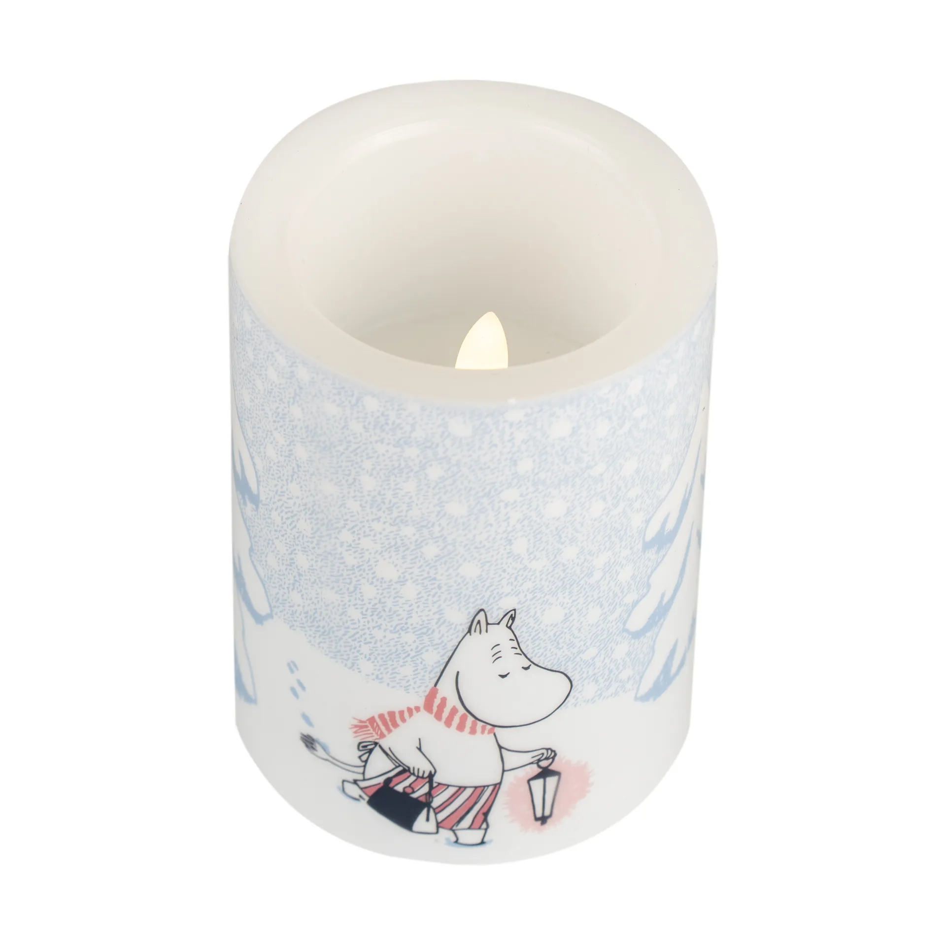 Mumin vela LED 10 cm, Let it snow Muurla