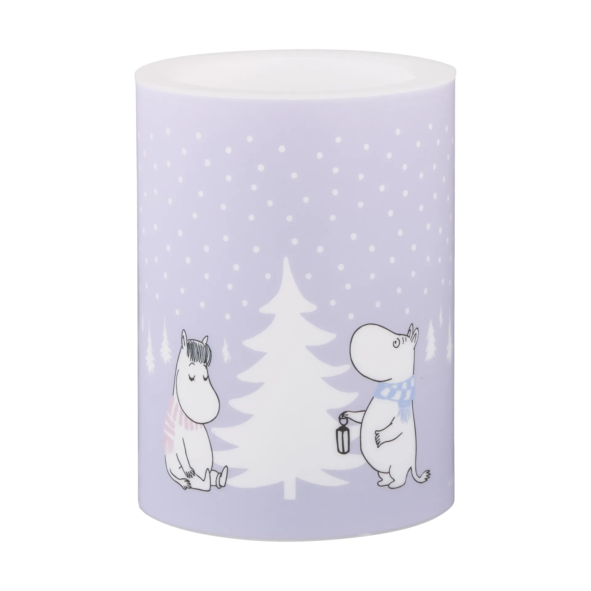 Mumin vela LED 10 cm, Snowfall Muurla